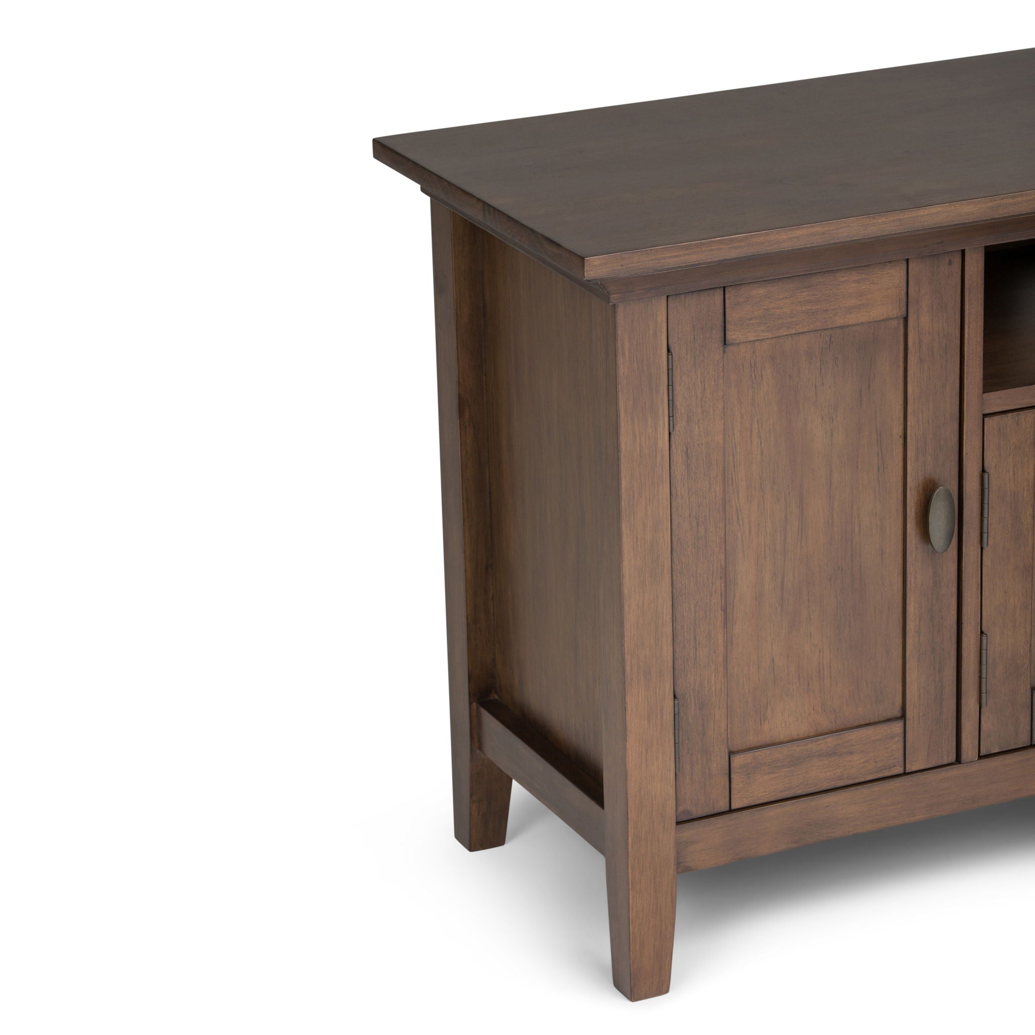 Redmond - TV Media Stand - Rustic Natural Aged Brown - Best Buy Furniture