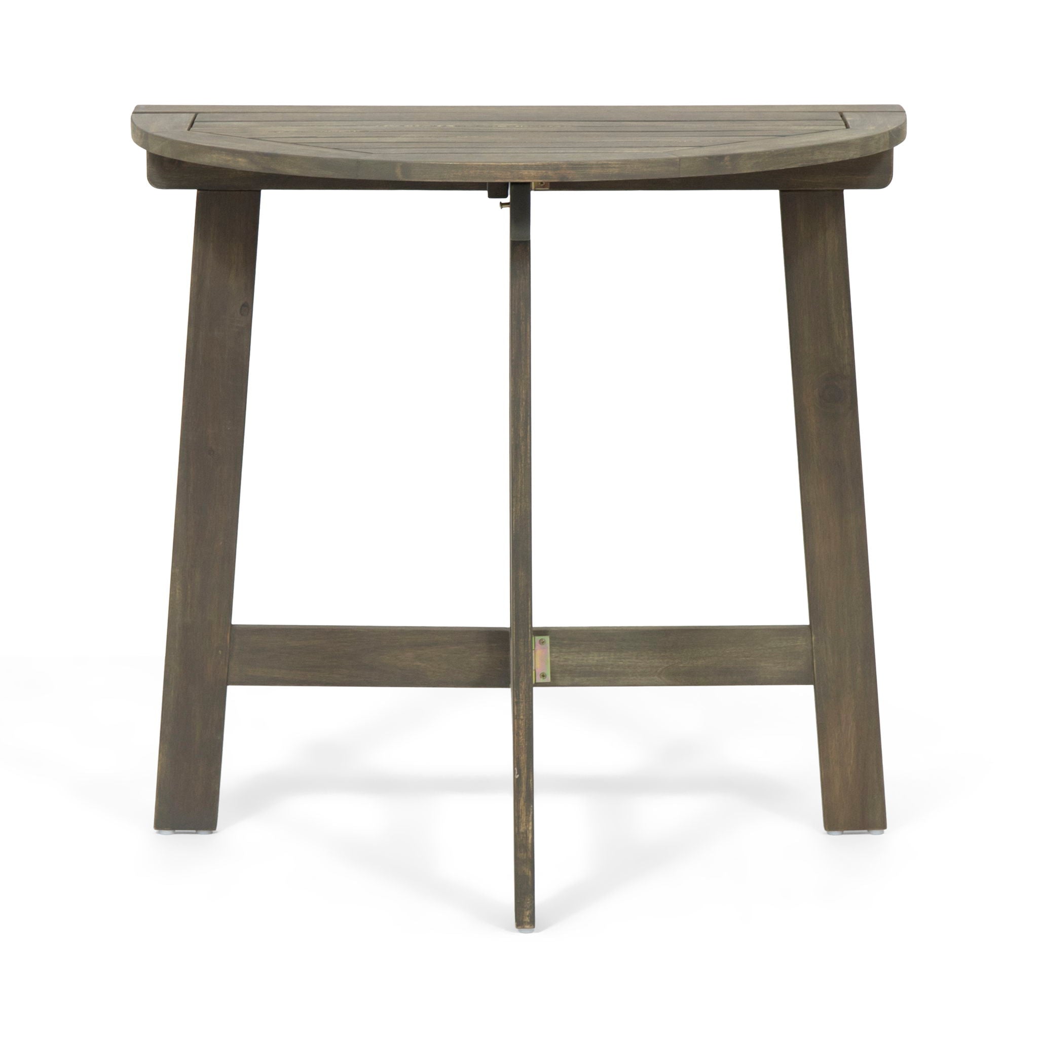 Outdoor Half Round Folding Acacia Wood Bistro Table - Best Buy Furniture