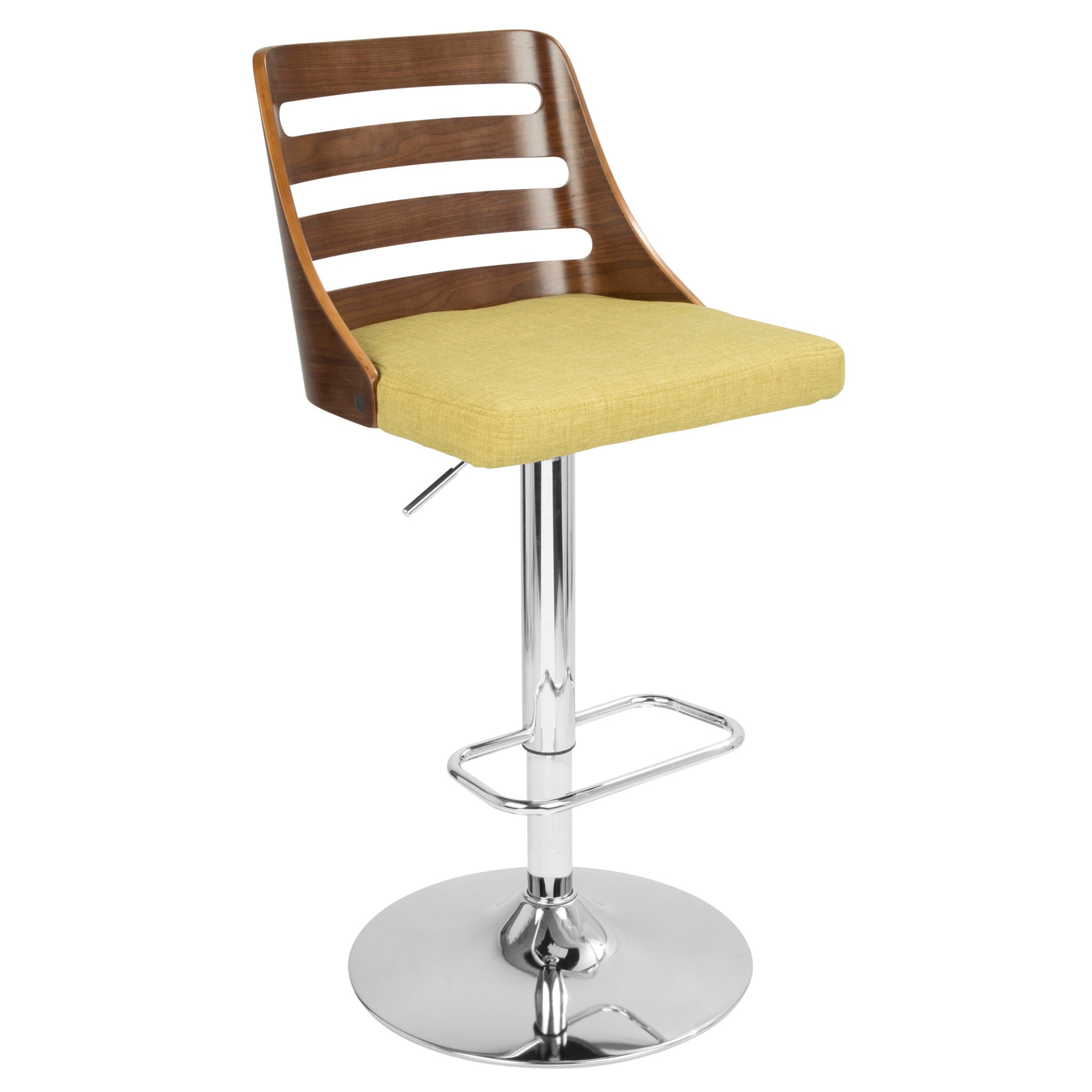 Trevi - Mid Century Modern Adjustable Barstool With Swivel - Best Buy Furniture