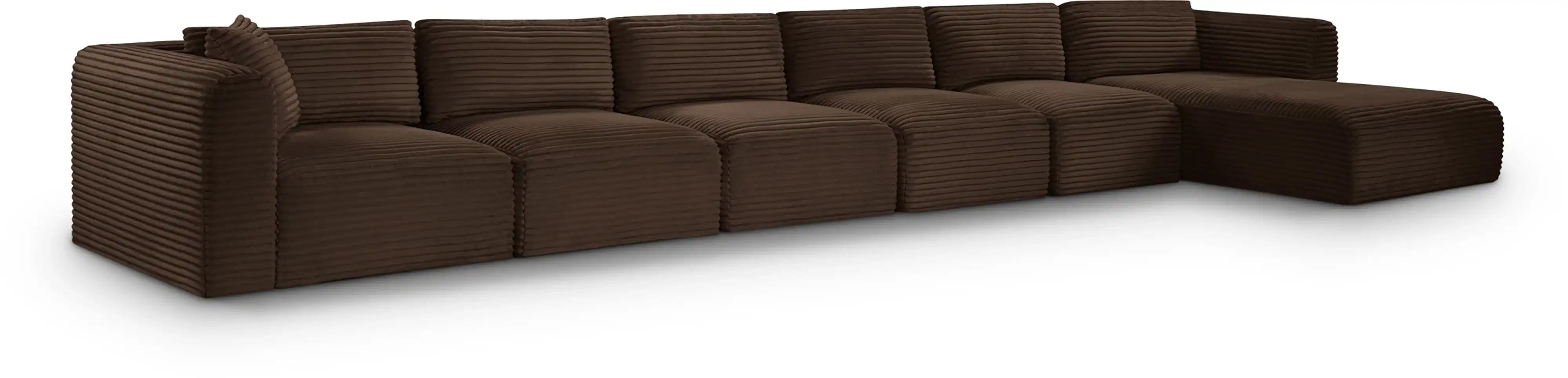 Shaggy - 6 Piece Modular Sectional With Chaise - Best Buy Furniture