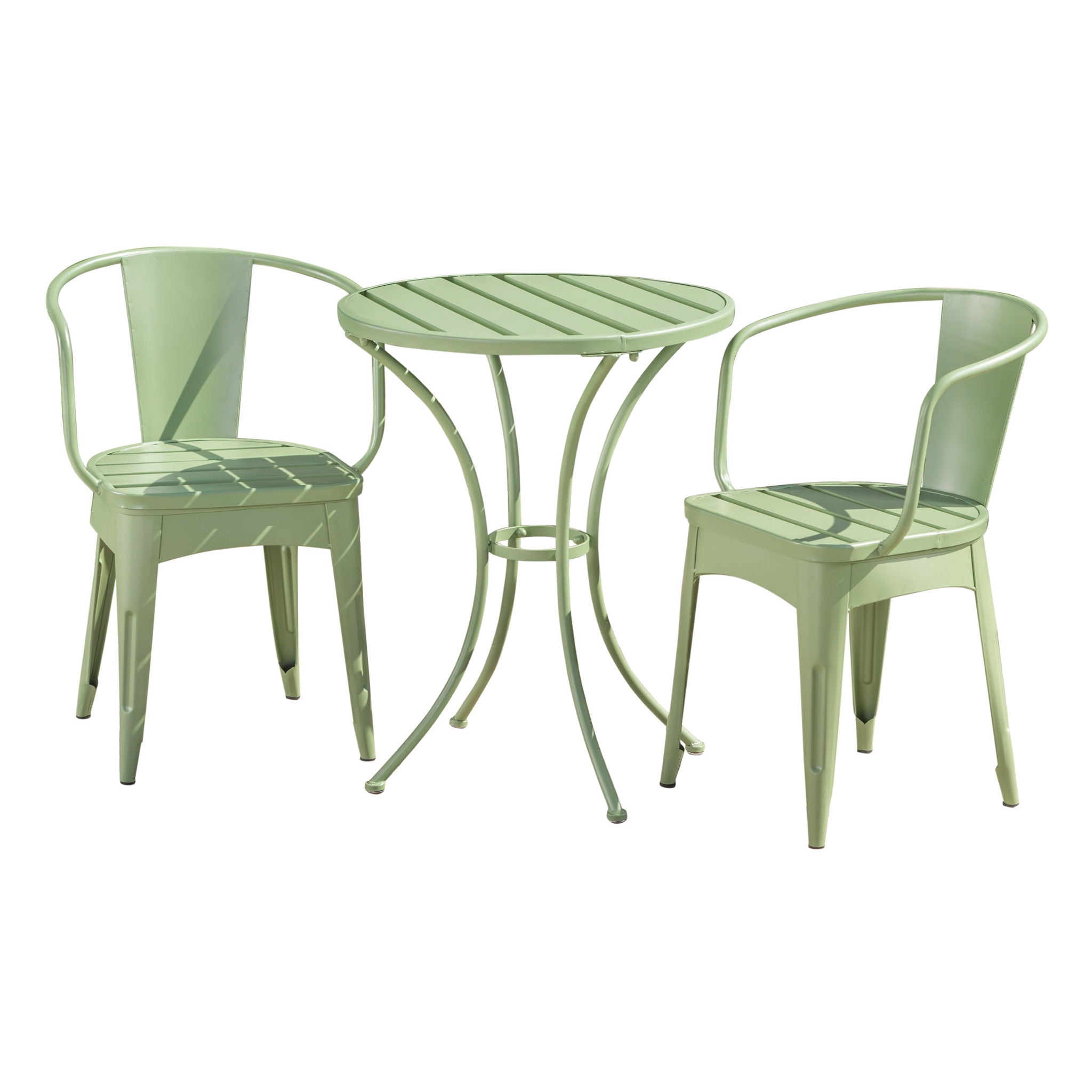 3 Piece Bistro Set With Table And 2 Chairs - Green - Best Buy Furniture