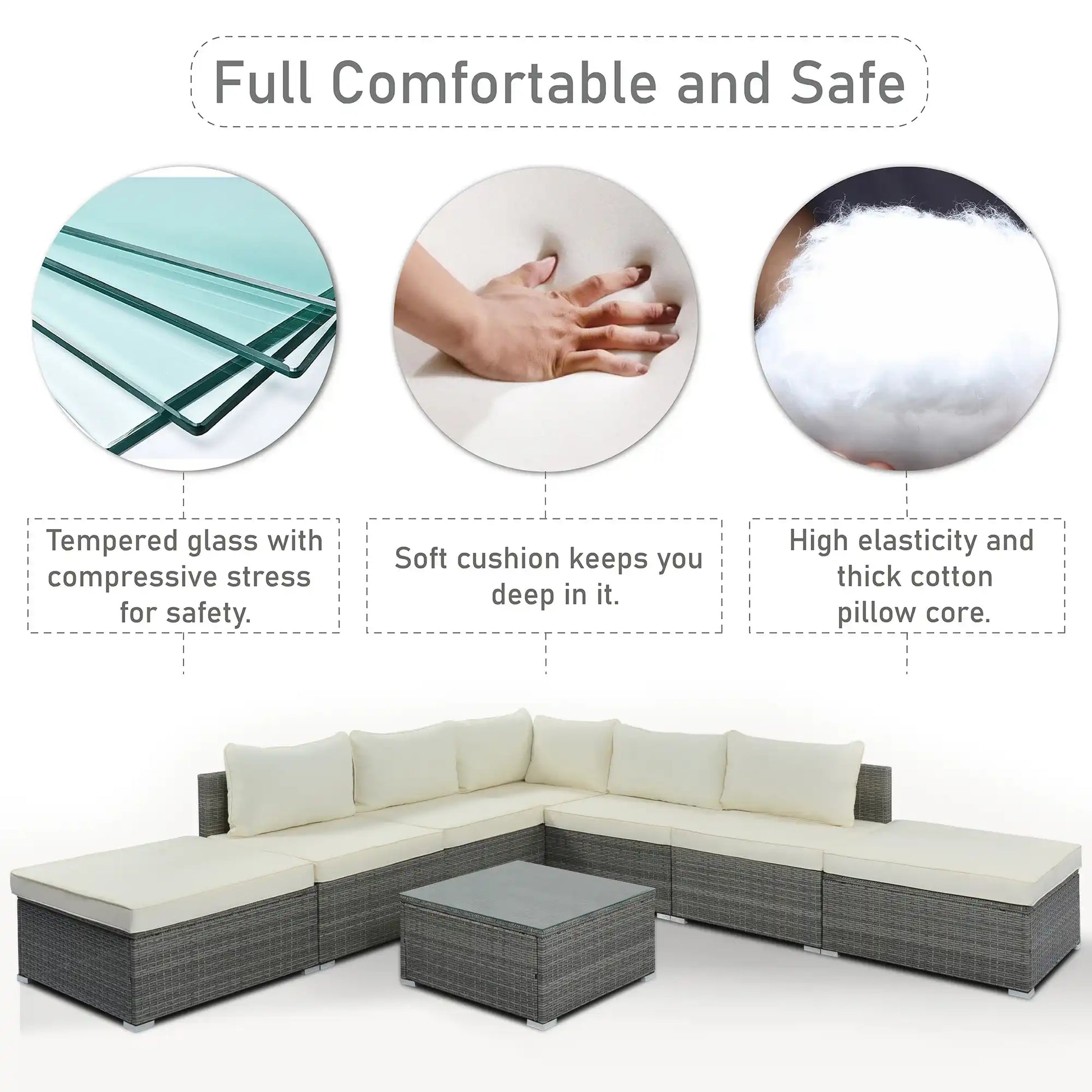 Sundrift 8-Pieces Outdoor Sectional Set - Best Buy Furniture