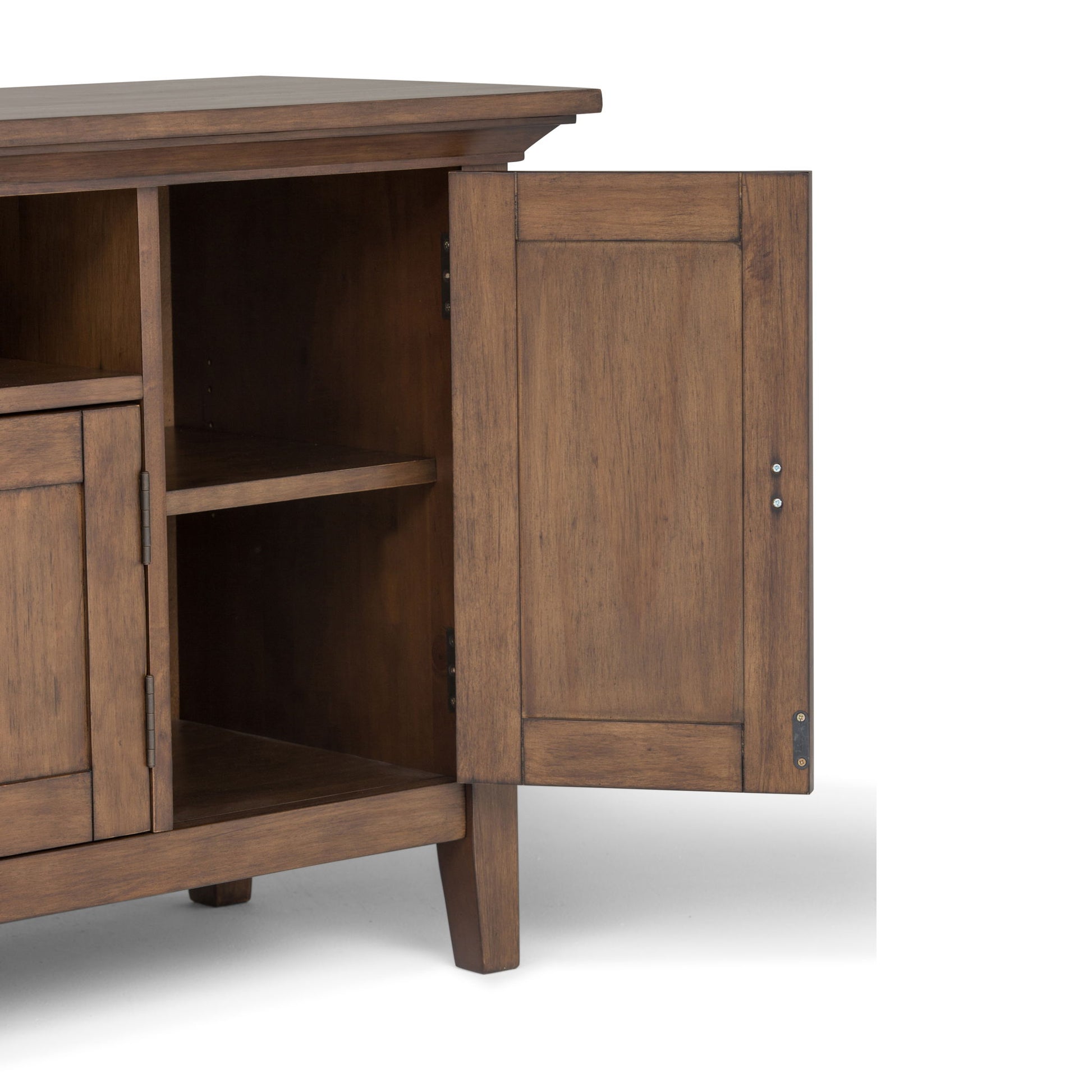 Redmond - TV Media Stand - Rustic Natural Aged Brown - Best Buy Furniture