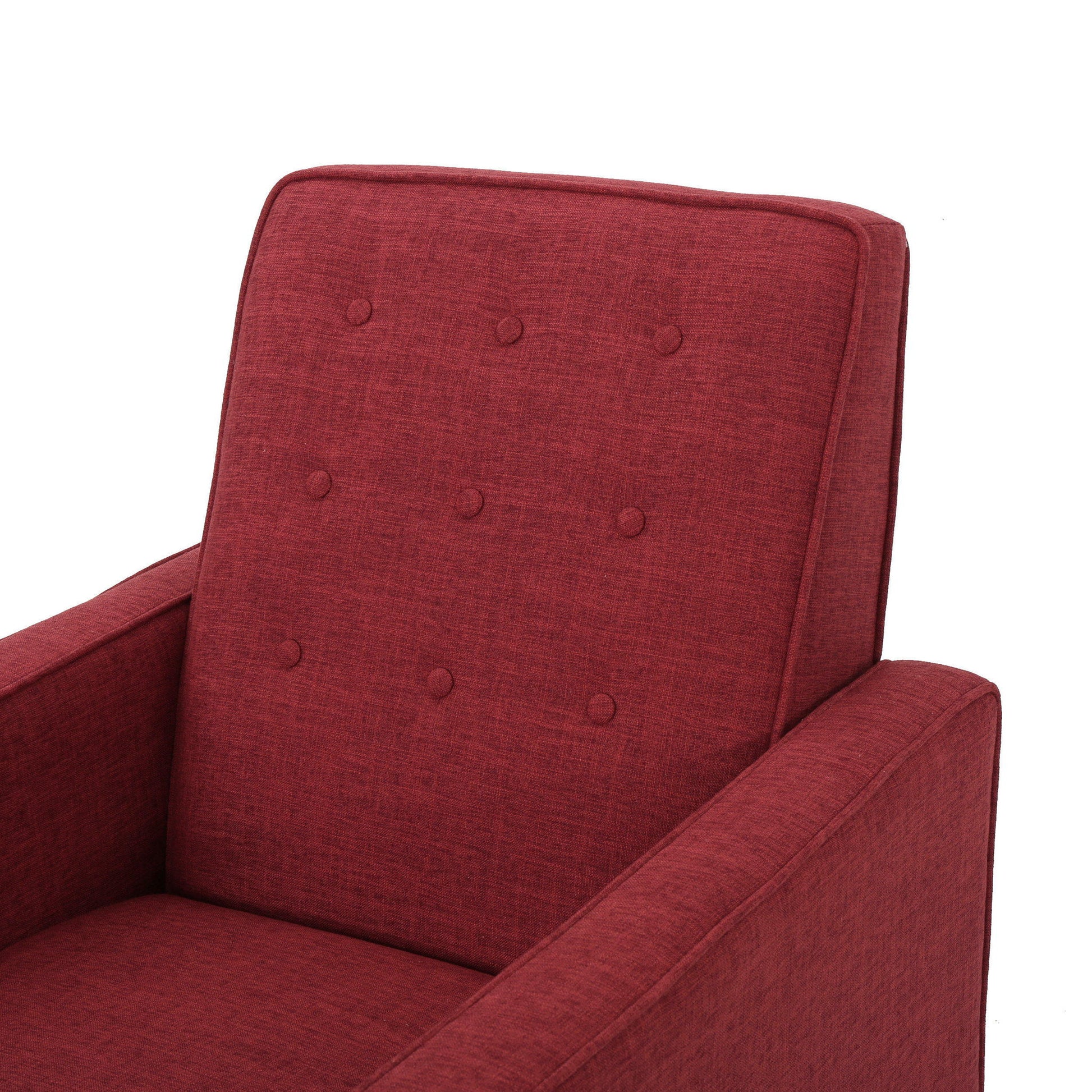 Mid-Century Modern Recliner With Button Tufted Waffle Stitch - Best Buy Furniture