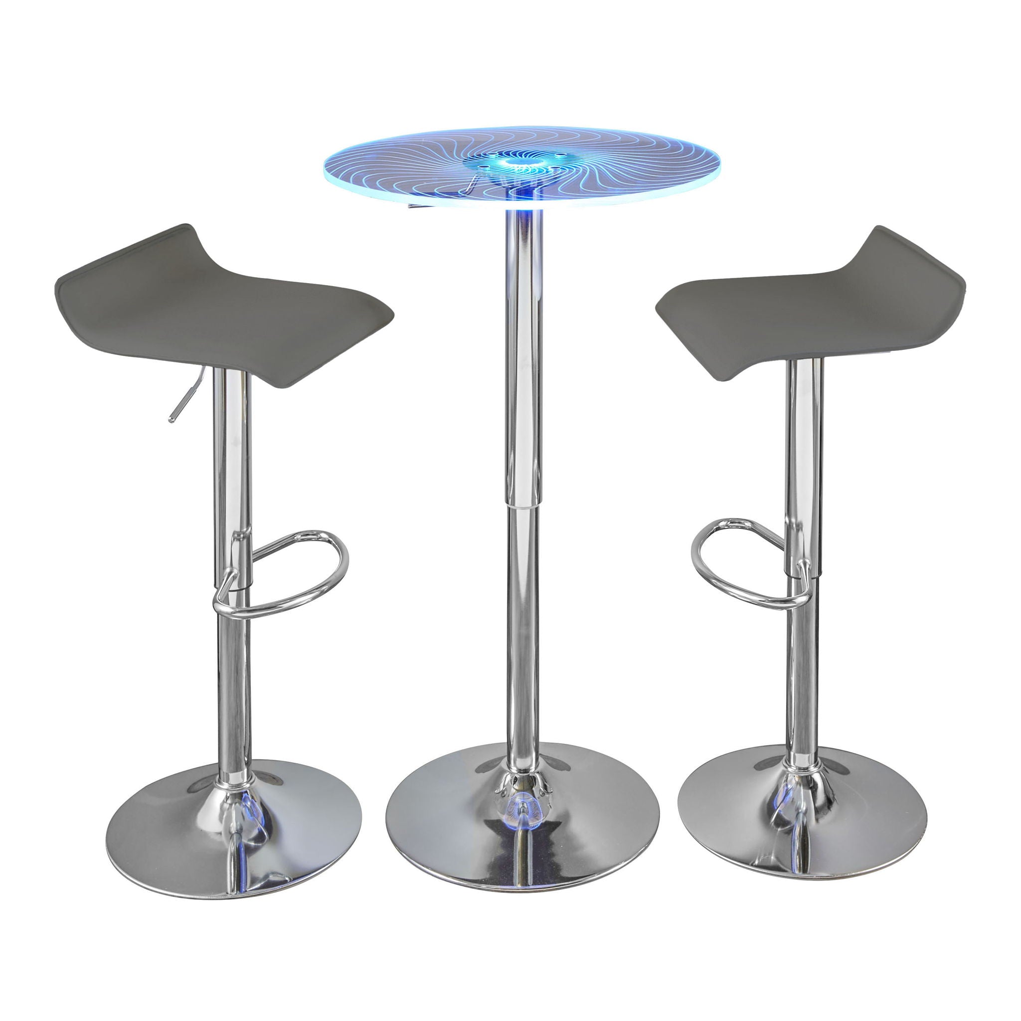 Spyra Ale - 3 Piece Contemporary Adjustable Bar With Up Set - Best Buy Furniture