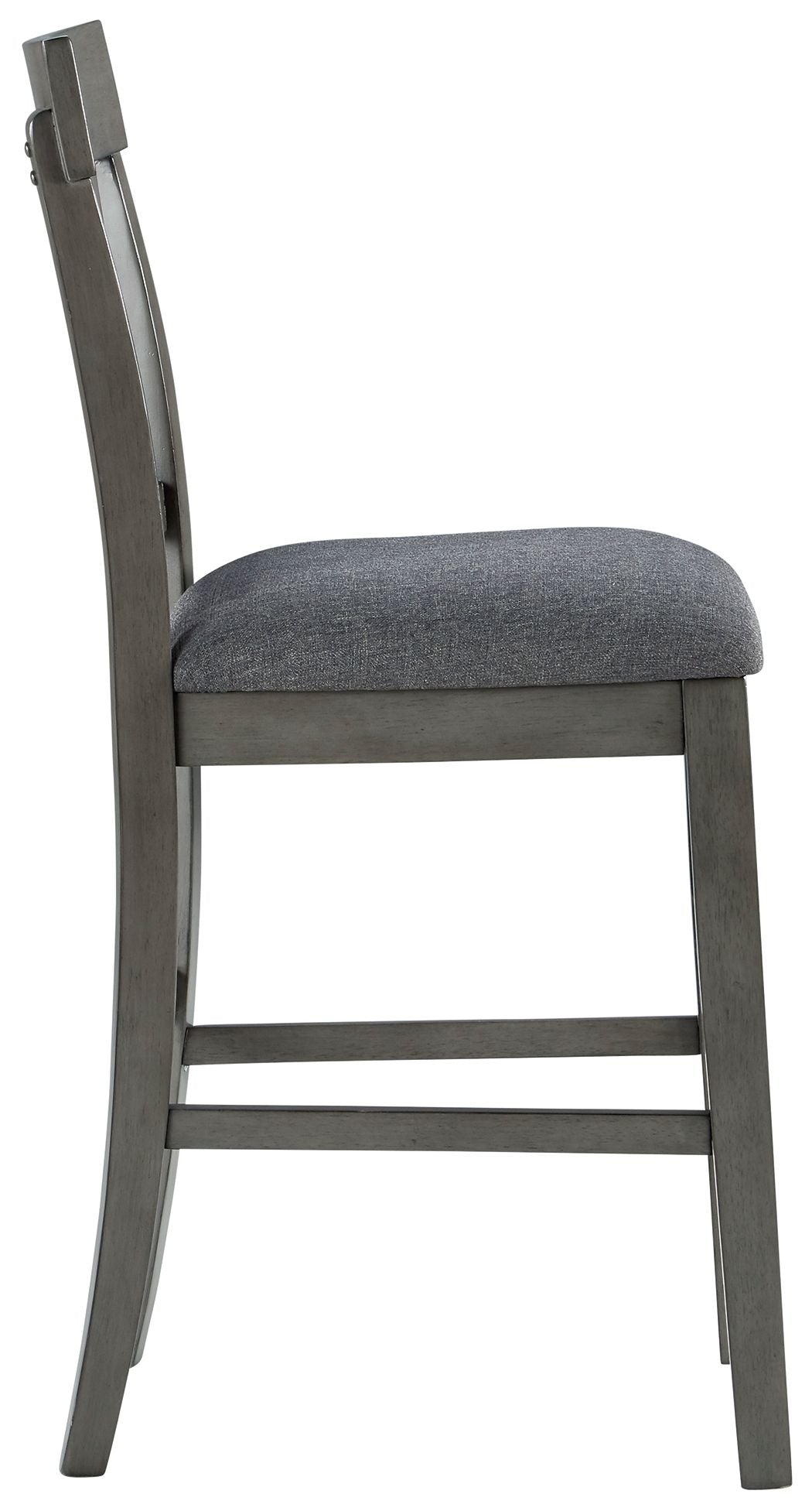Hallanden - Upholstered Barstool (Set of 2) - Black / Gray - Best Buy Furniture