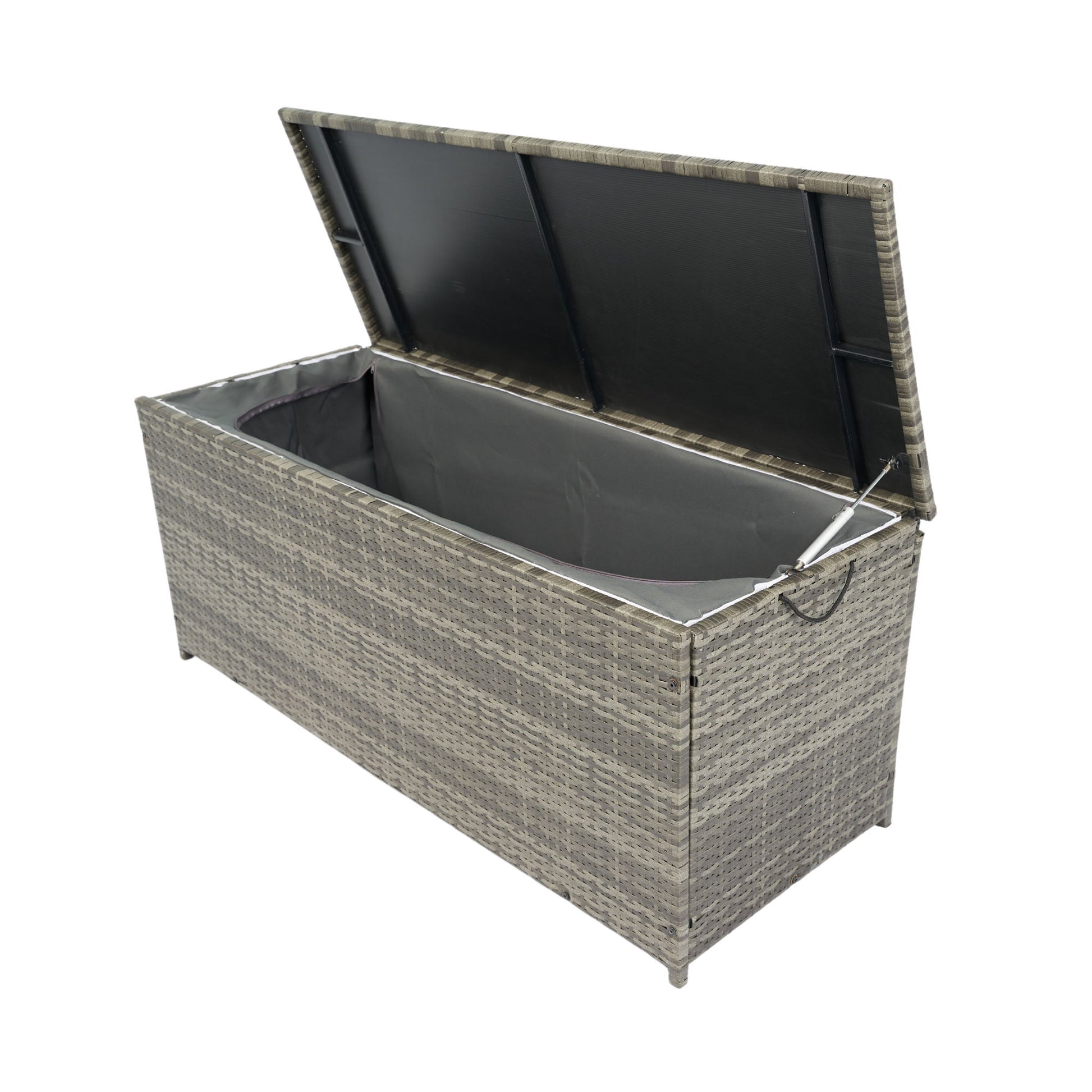 Outdoor Storage Box, Wicker Patio Deck Boxes With Lid, Outdoor Cushion Storage For Kids Toys, Pillows, Towel, Wicker - Best Buy Furniture