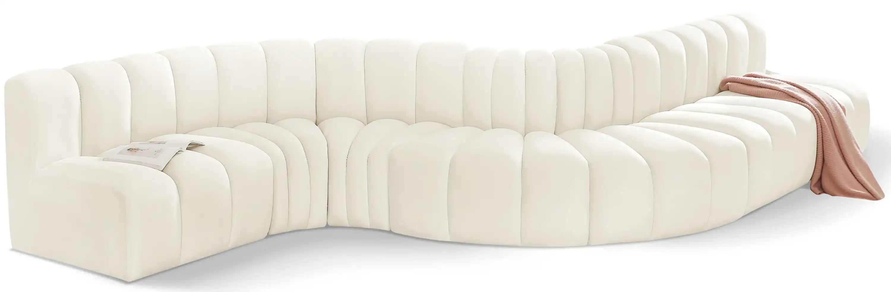 Arc - Velvet 7 Piece Modular Sofa - Best Buy Furniture