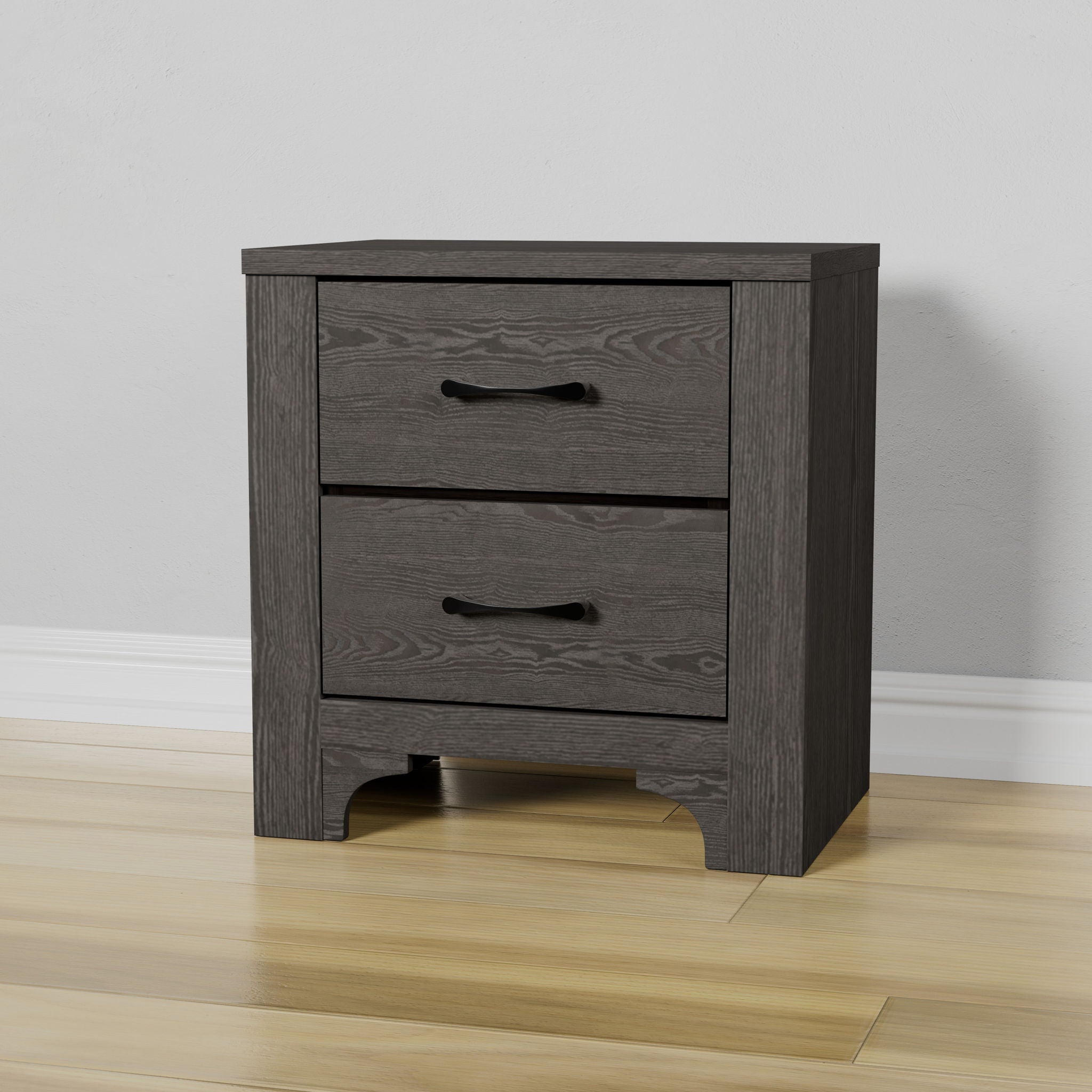 Junipe - 2 Drawer Nightstand - Brown - Best Buy Furniture
