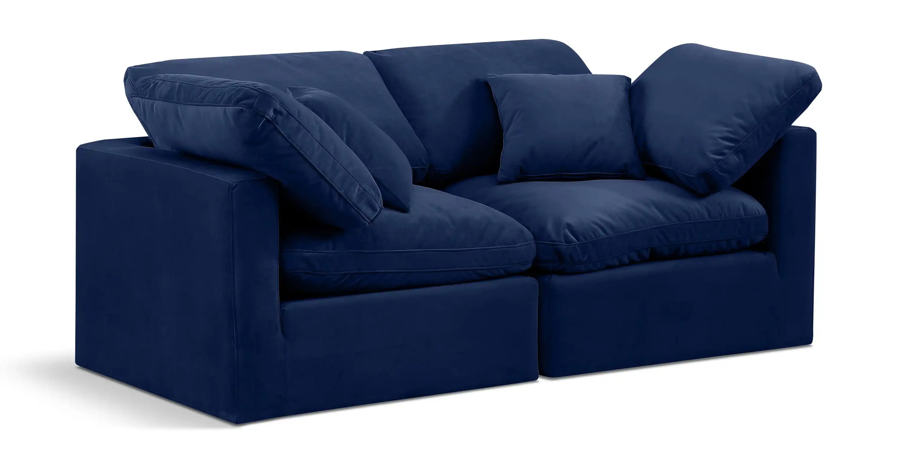 Indulge - Velvet 2 Seat Modular Sofa - Best Buy Furniture