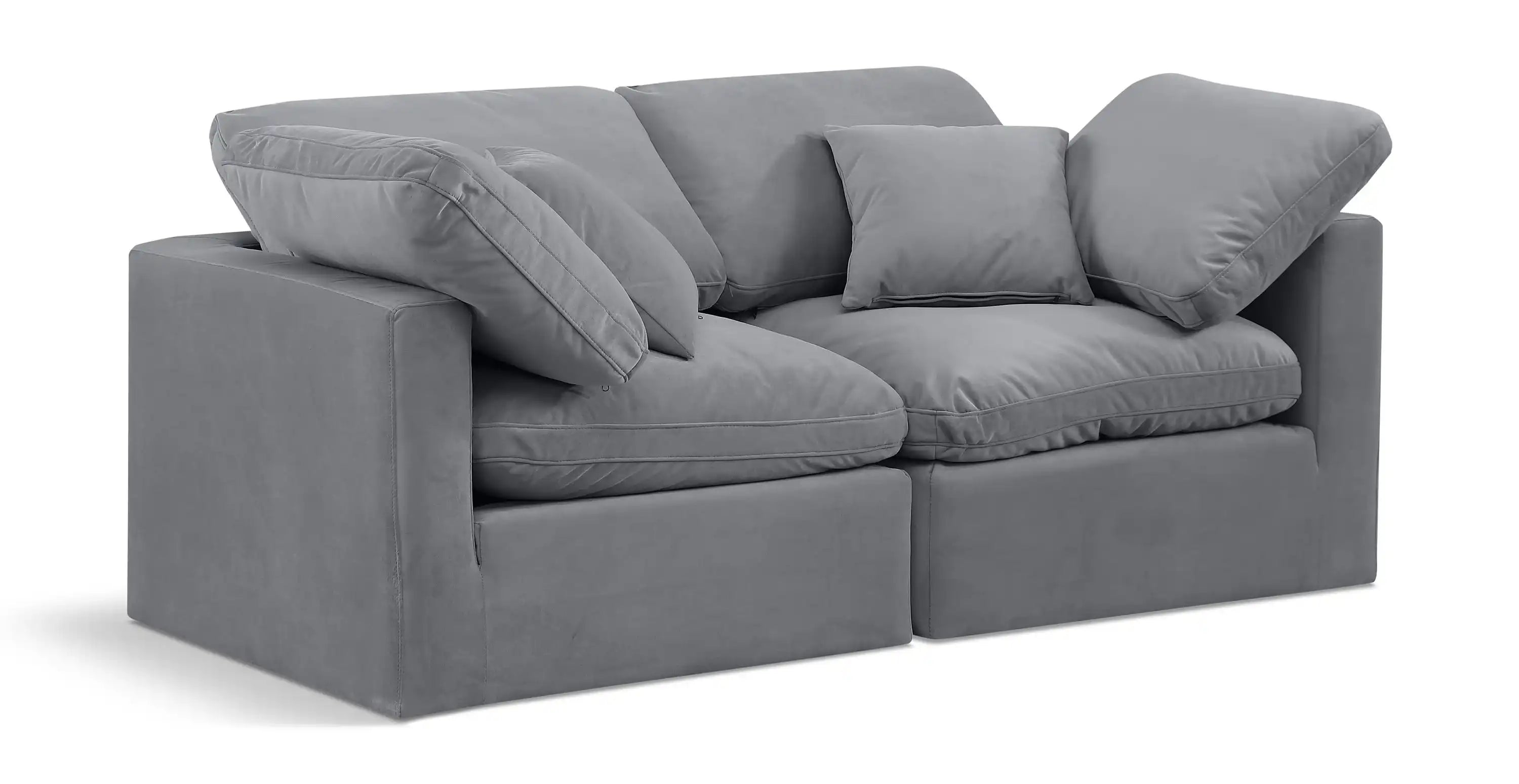 Indulge - Velvet 2 Seat Modular Sofa - Best Buy Furniture
