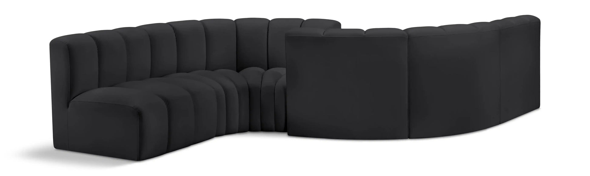 Arc - Faux Leather 6 Piece Modular Sofa - Best Buy Furniture