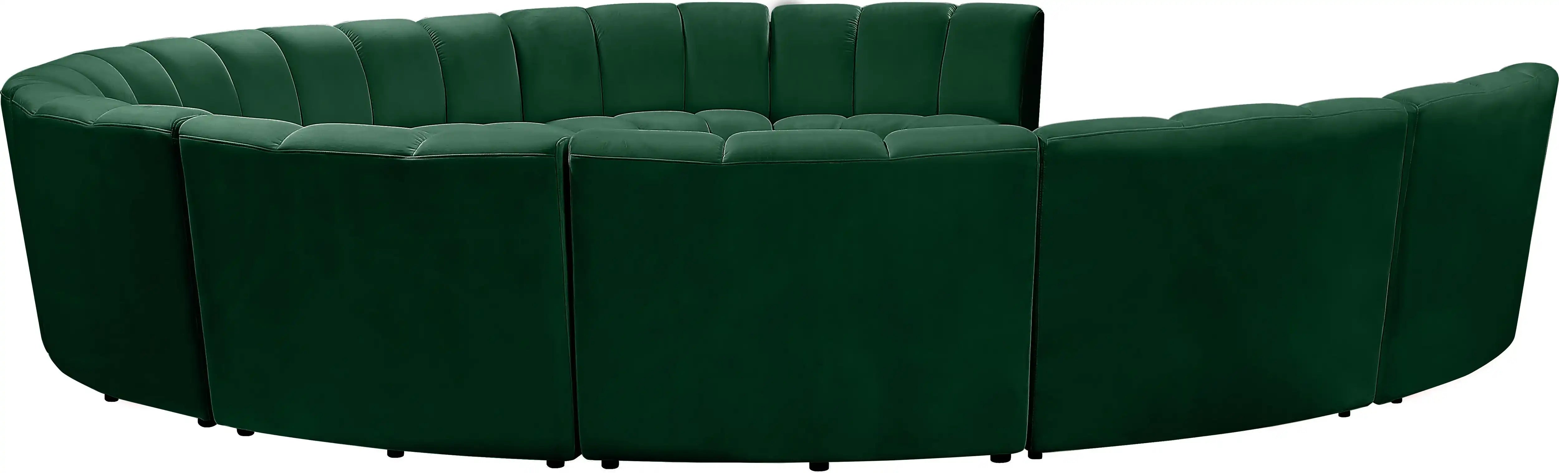 Infinity - 10 Piece Velvet Modular Sectional - Best Buy Furniture