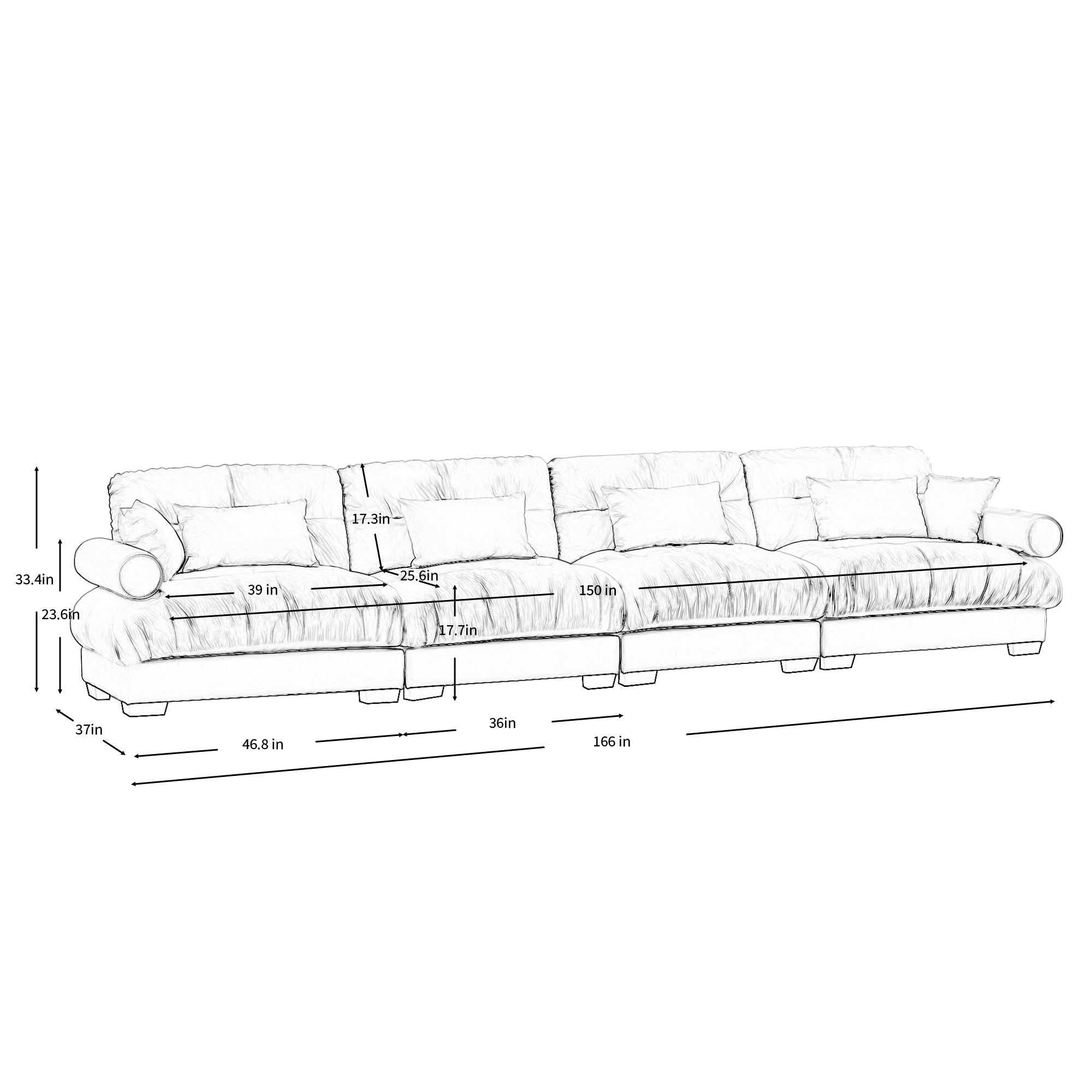 Super Comfort Oversized Modular Sectional Sofa - Best Buy Furniture