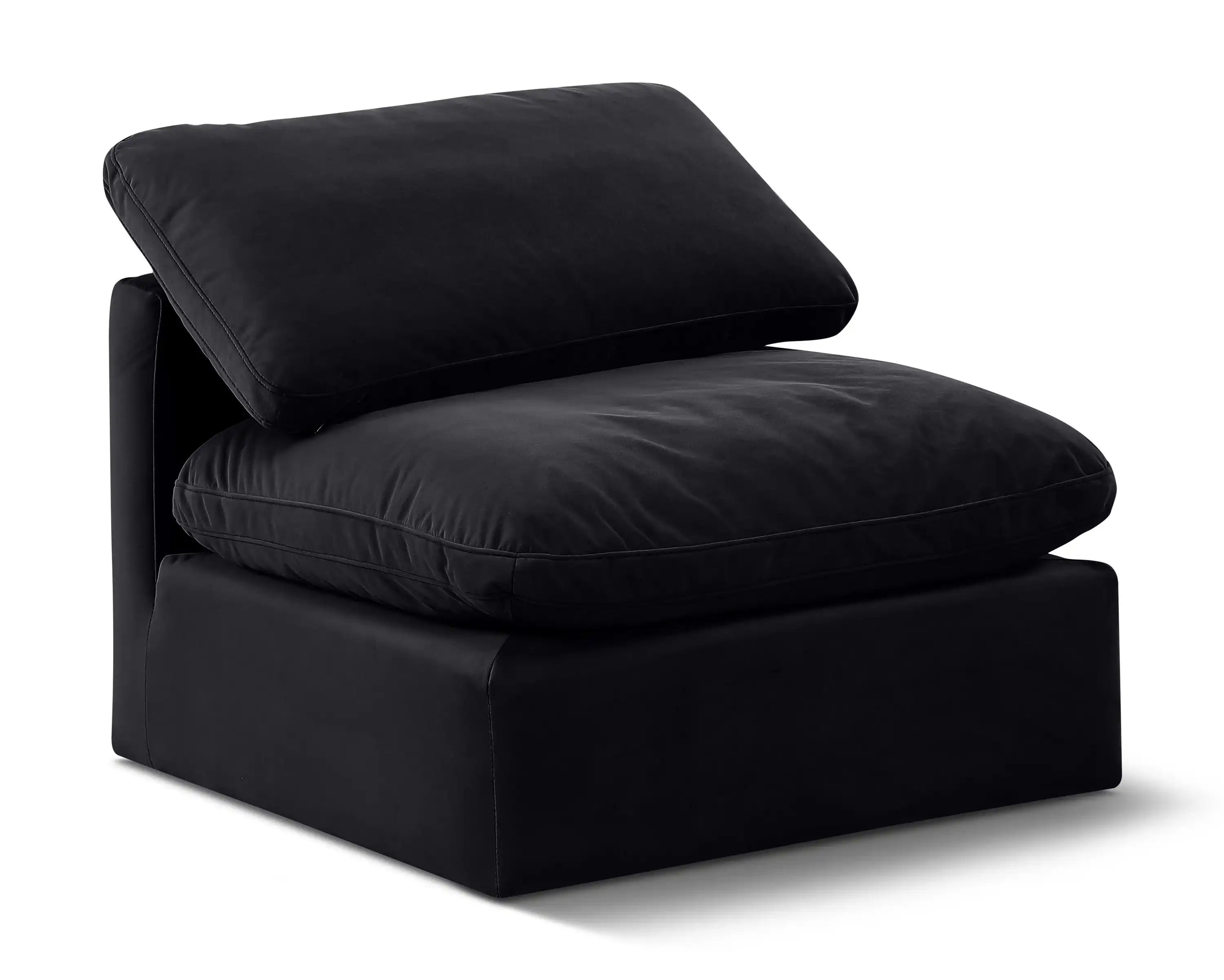 Indulge - Velvet Armless Chair - Best Buy Furniture