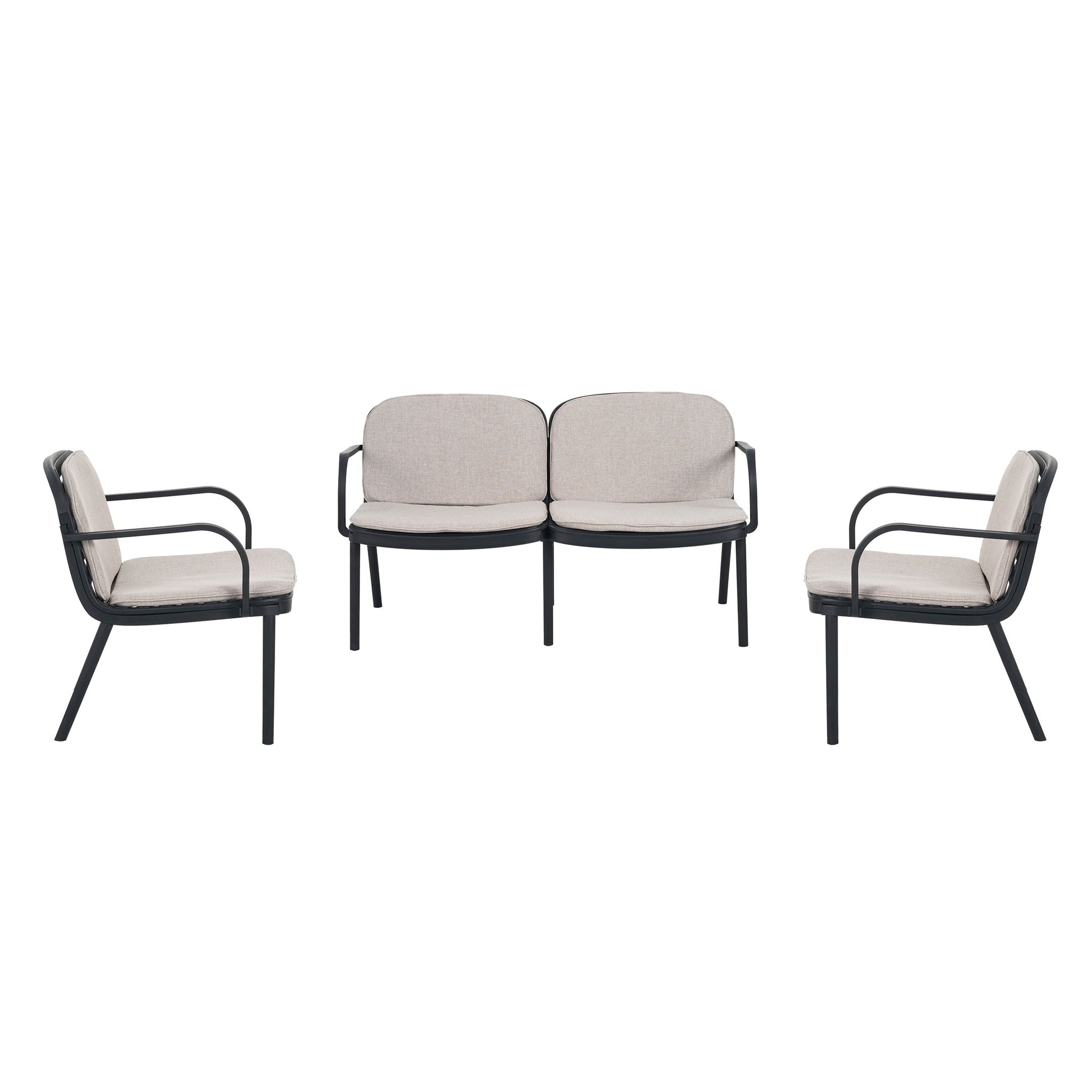 Luna - Outdoor Patio 3 Pieces Chat Set - Best Buy Furniture