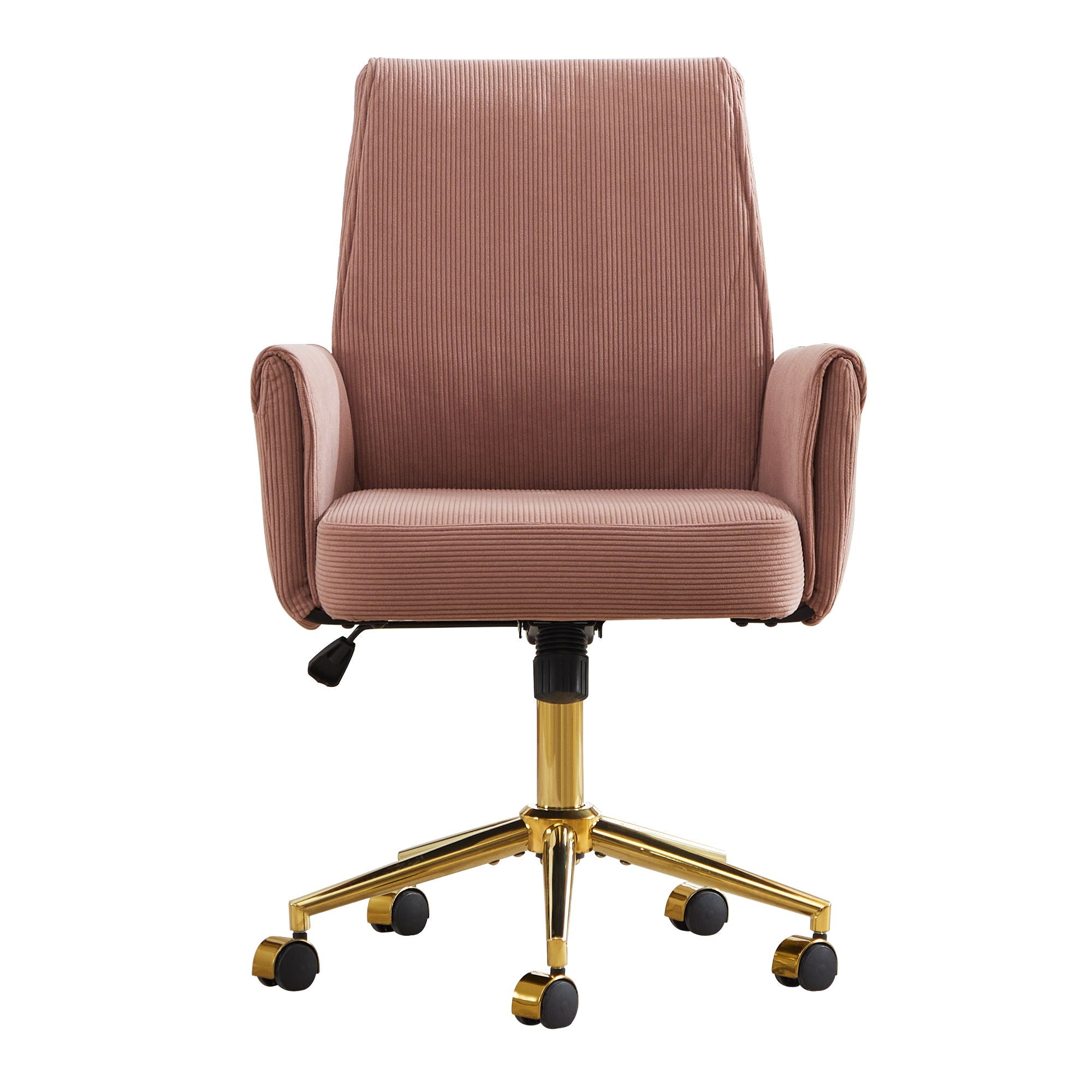 Ergonomic Mid-Back Office Chair With Striped Velvet Fabric - Best Buy Furniture