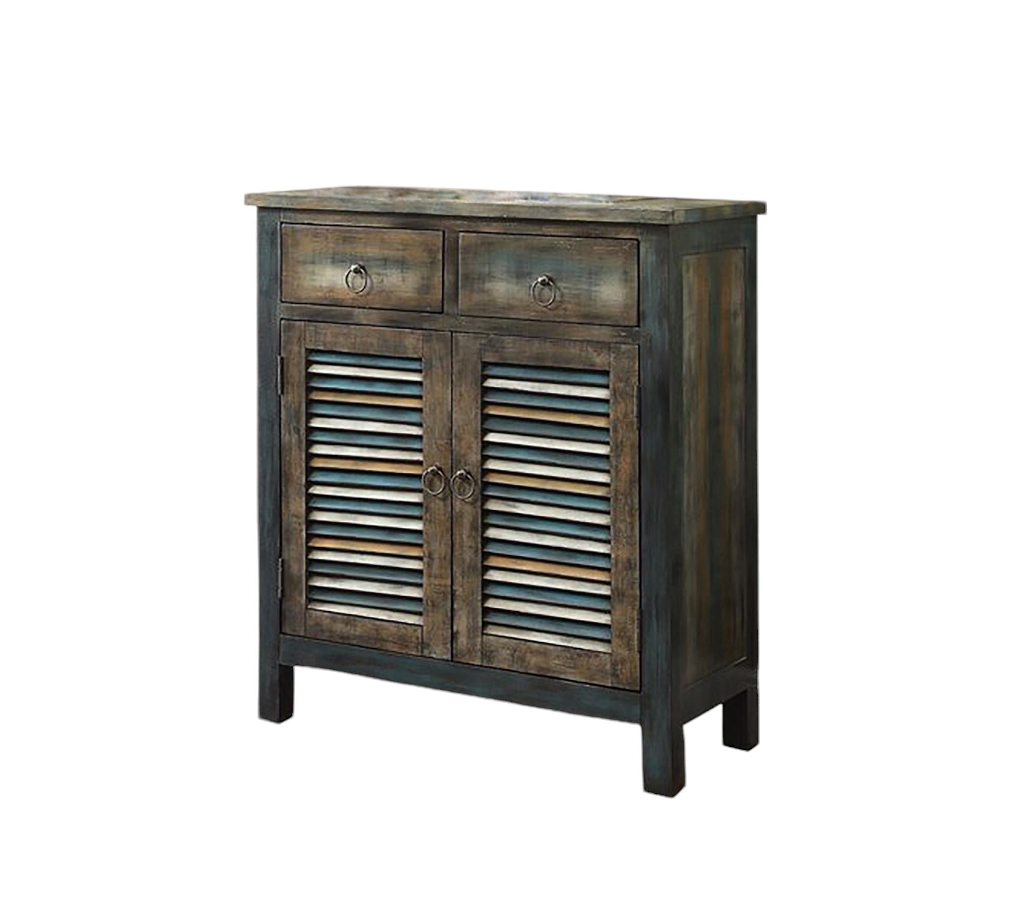 Glancio - Anqtique Console Cabinet - Oak - Best Buy Furniture
