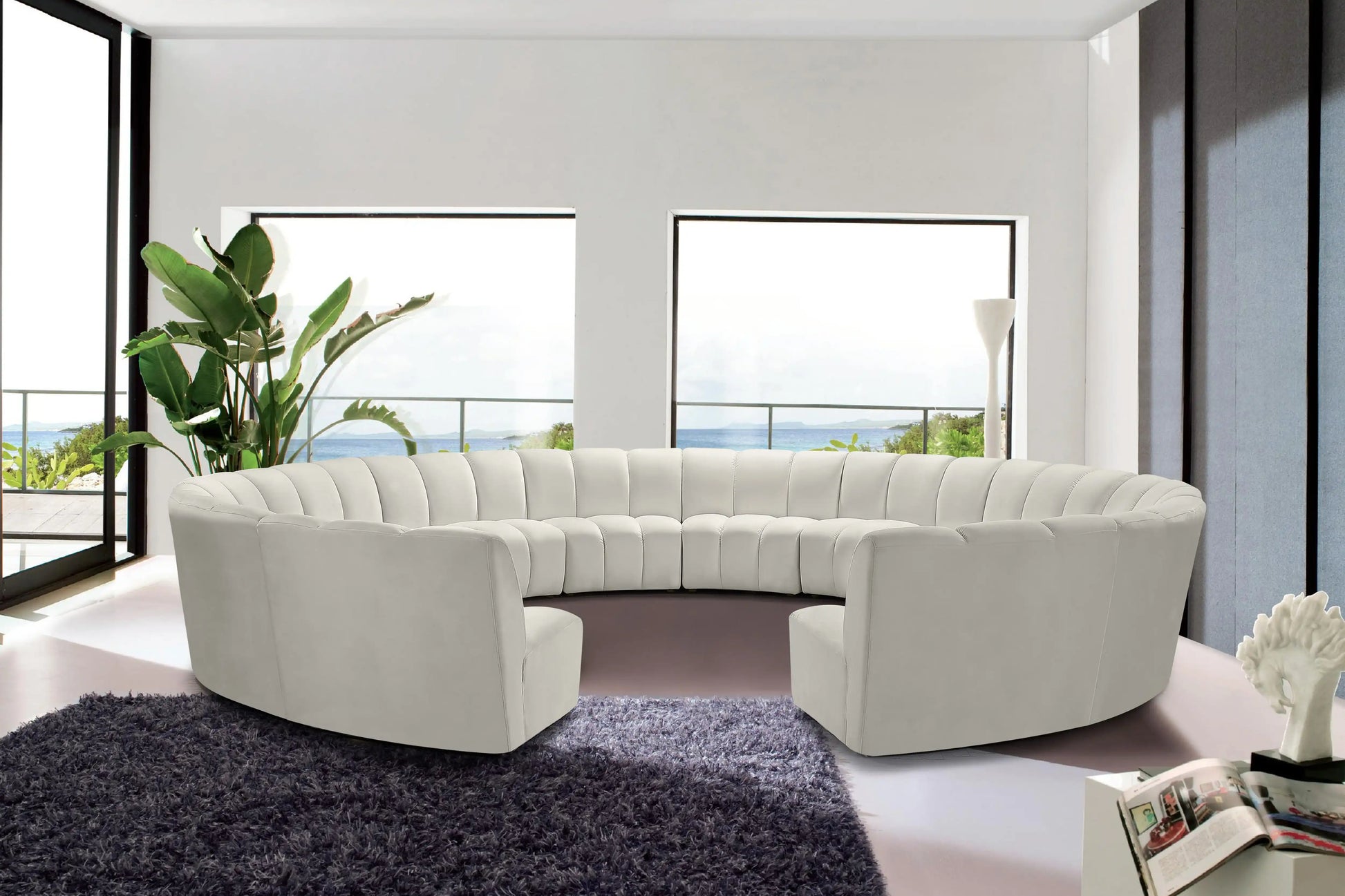 Infinity - 12 Piece Velvet Modular Sectional - Best Buy Furniture
