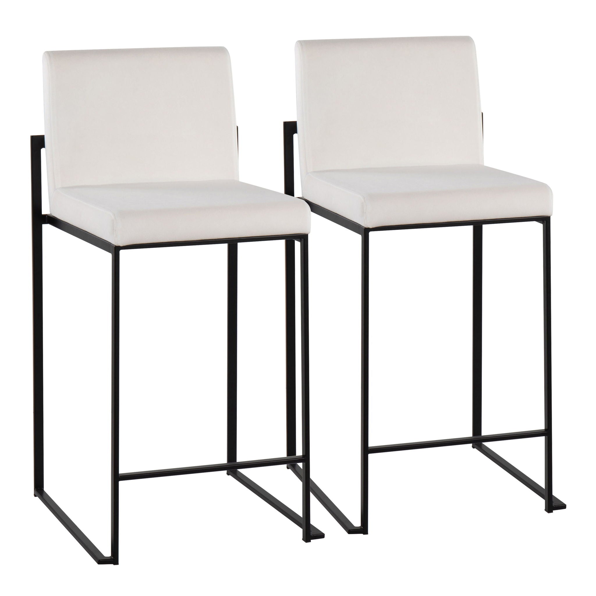 Fuji - Contemporary Modern Elegance, High Back Counter Stool - Best Buy Furniture