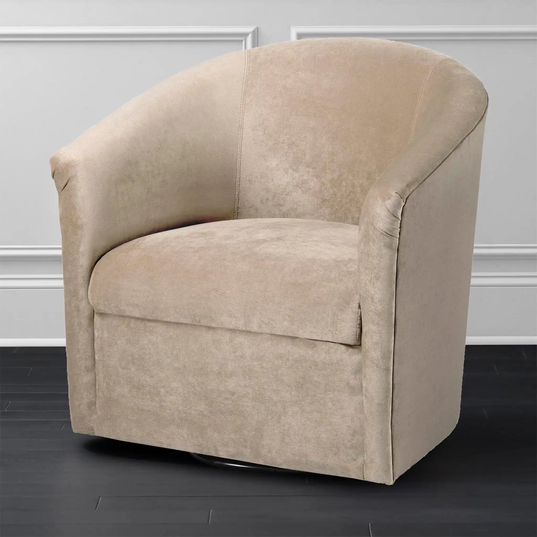 Eden - Swivel Chair With Microfiber Upholstery And Hardwood Frame - Best Buy Furniture