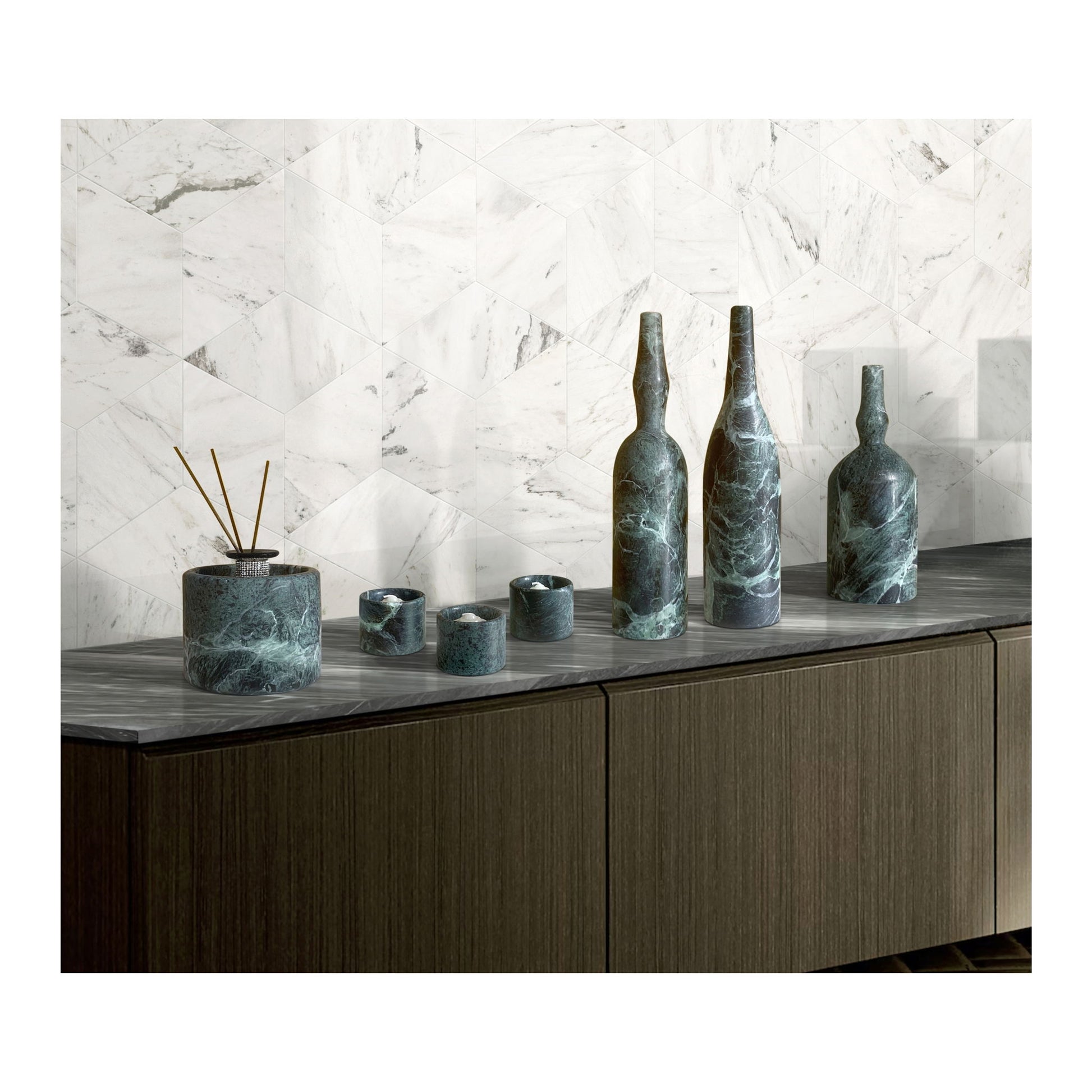7 Pieces Luxury Natural Marble Living Room Accessories Set - Best Buy Furniture