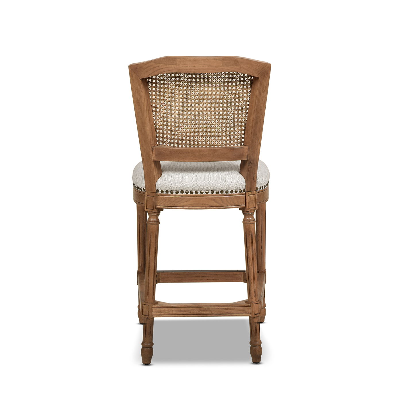 Triomphe - Rattan Wicker High Back Armless Counter Bar Stool - Best Buy Furniture