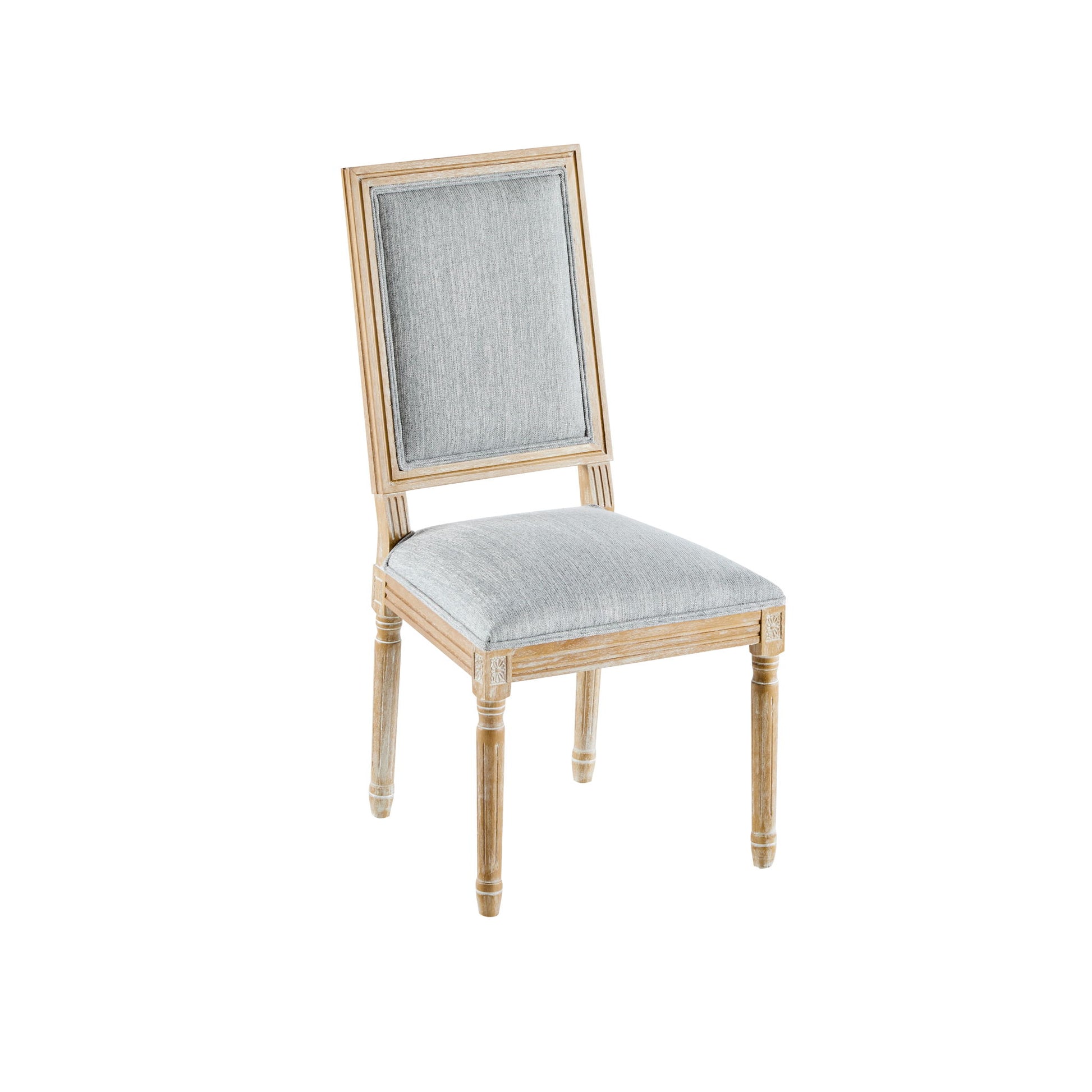 French Country Style Dining Chair With Upholstered Seating And Fluted Legs - Best Buy Furniture
