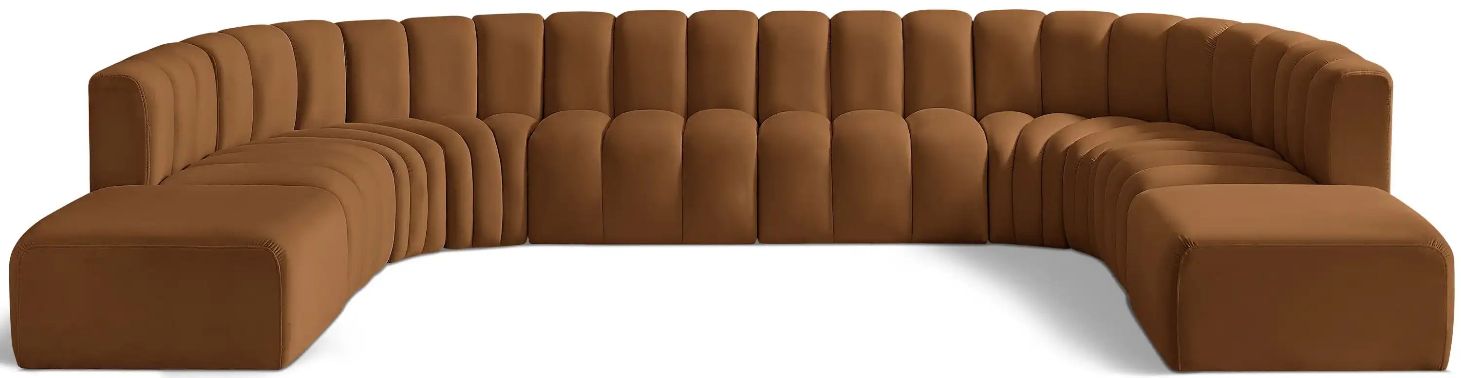Arc - Velvet Modular Sectional - Best Buy Furniture