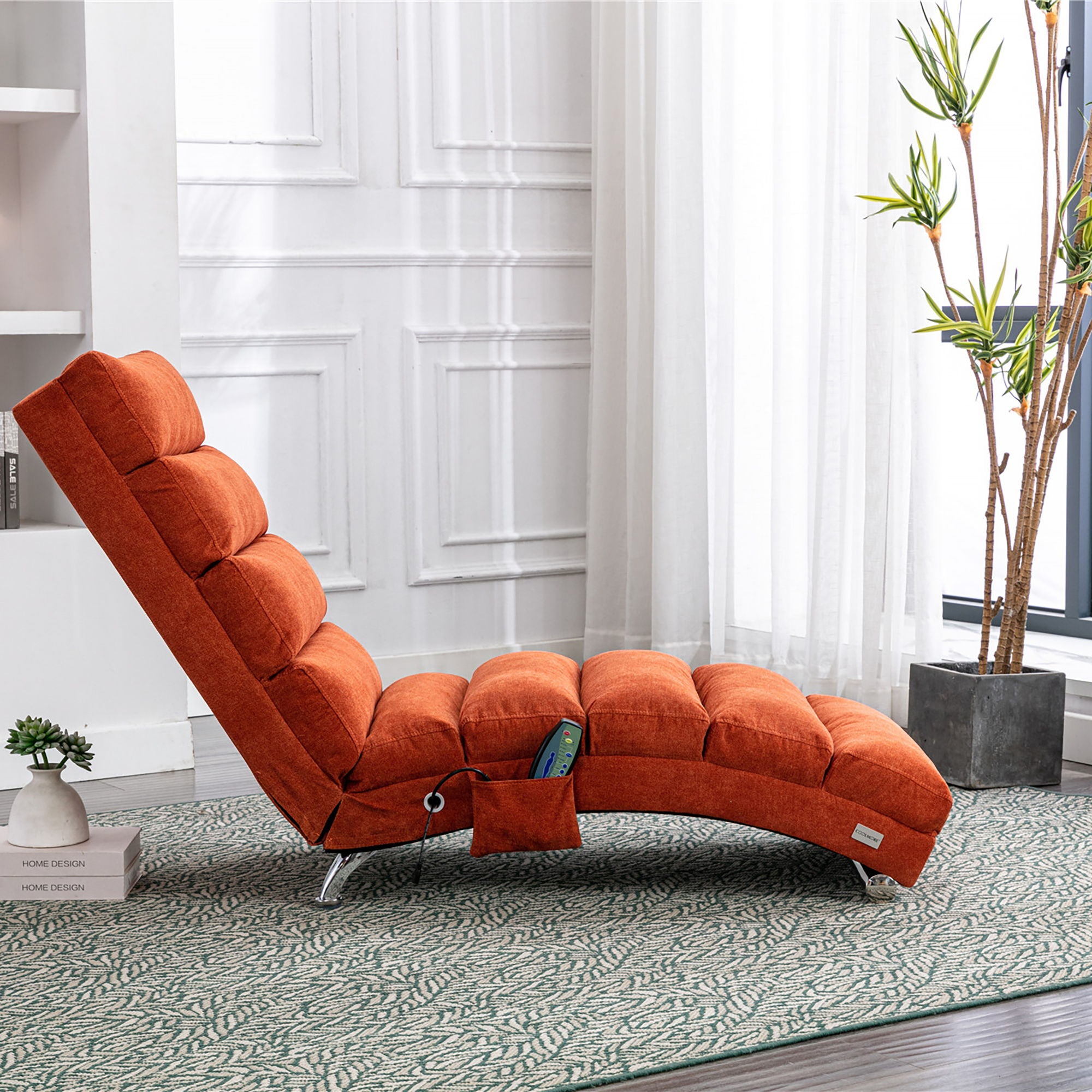 Massage Chaise Lounge Indoor With Remote Control, Ergonomic Electric Massage Lounger - Best Buy Furniture