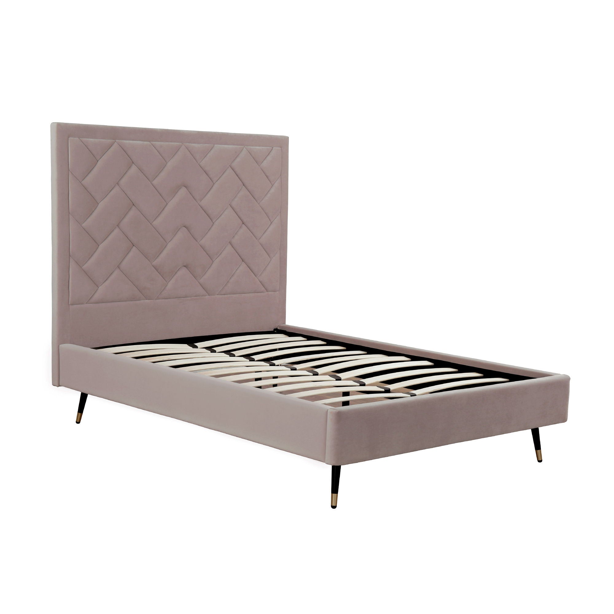 Crosby - Bed With Upholstered Headboard And Slats