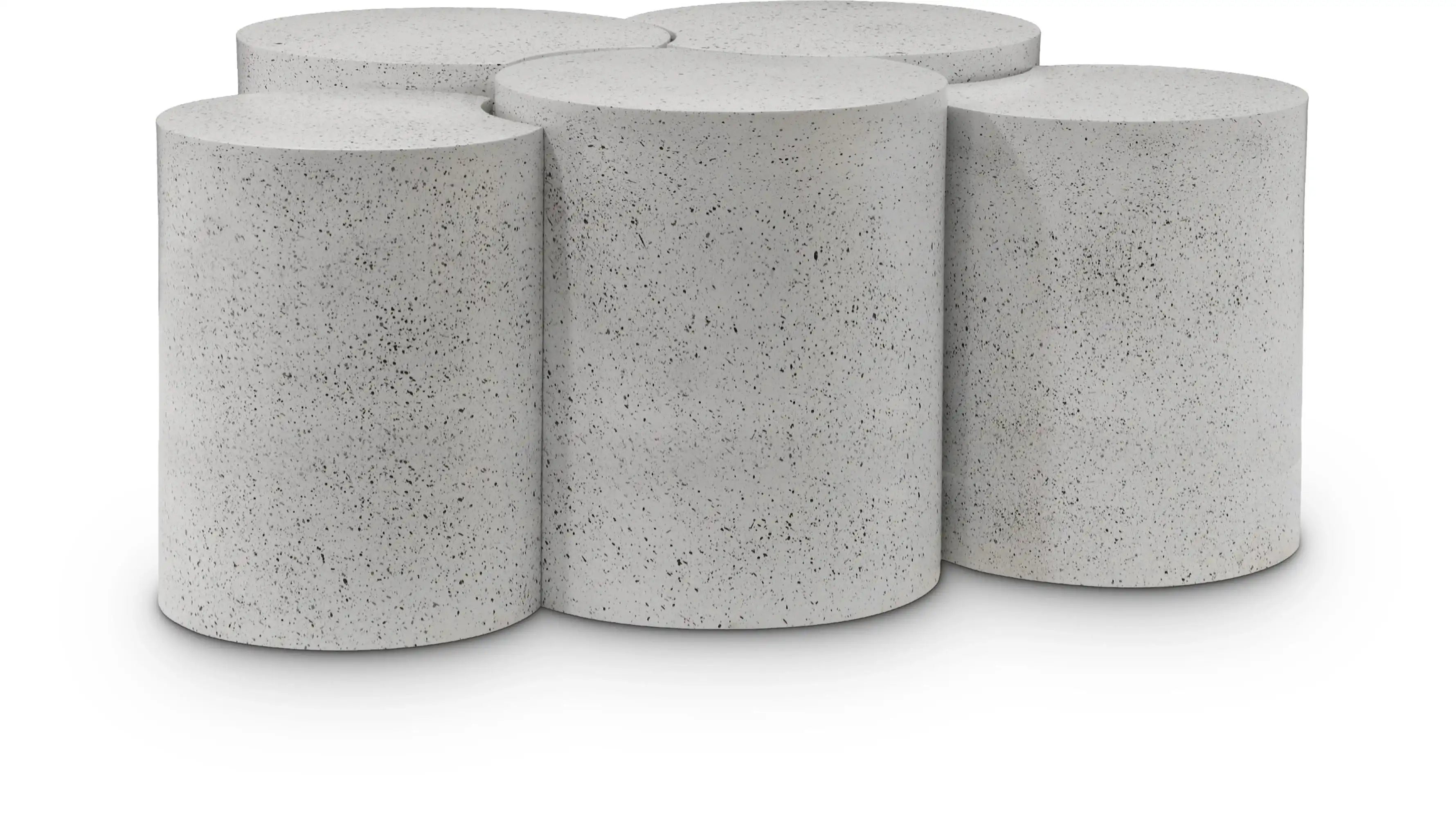 Dimple - 20" 5 Piece Modular Coffee Table - Terazzo Finish - Best Buy Furniture