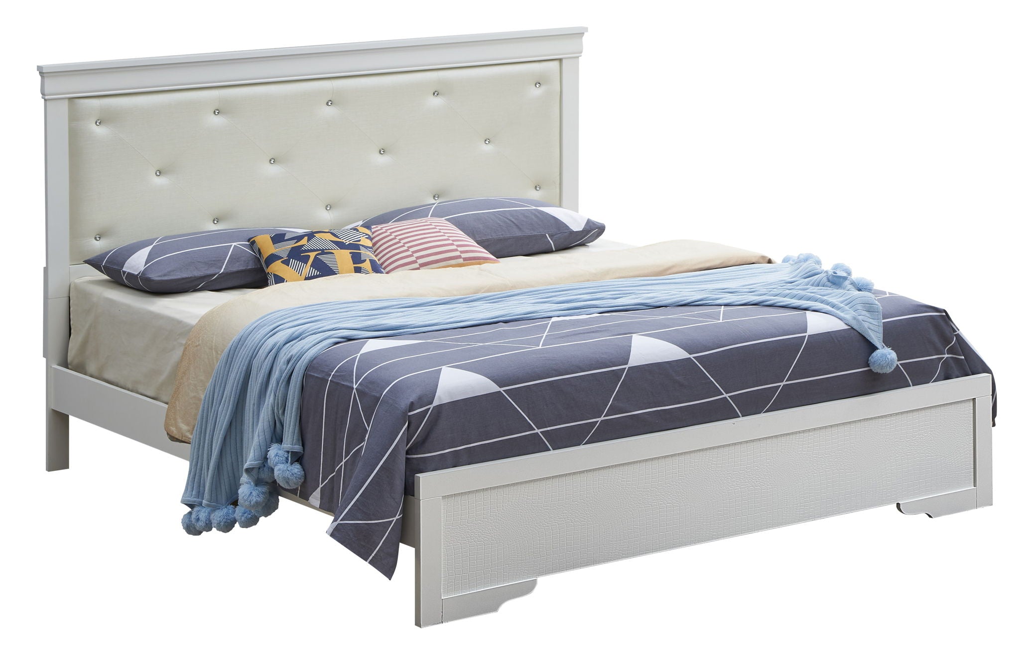 Chic Elegantly Designed Transitional Bed - Best Buy Furniture