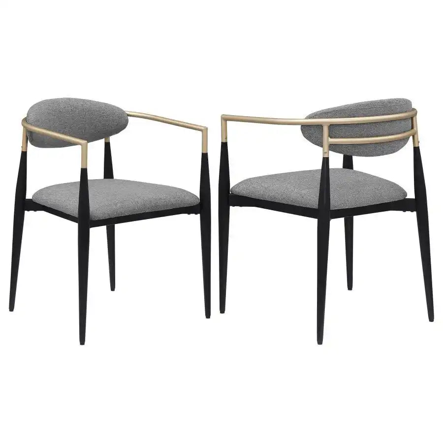 Alexis - Fabric Upholstered Dining Arm Chair (Set of 2) - Best Buy Furniture