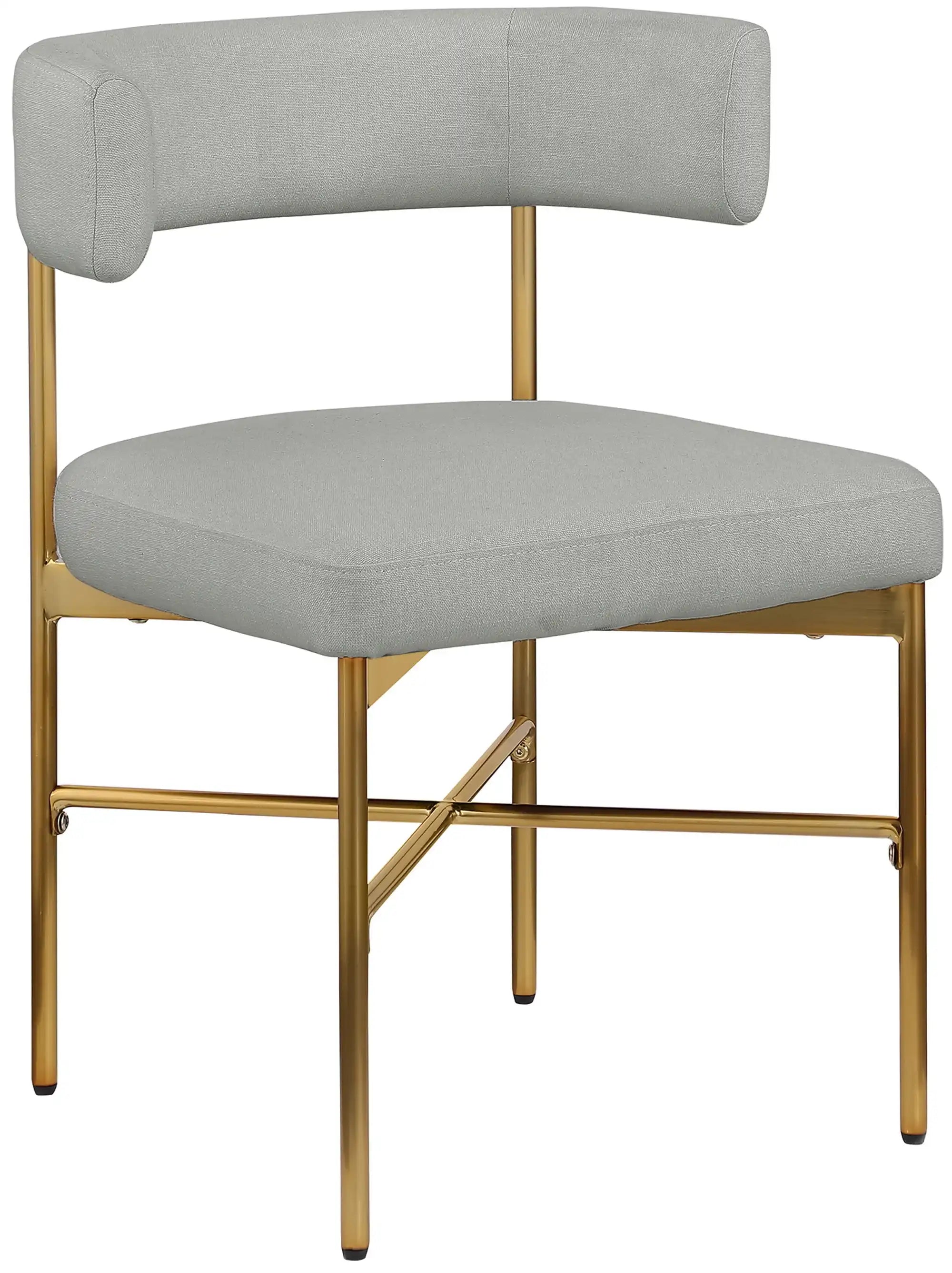 Rivage - Durable Dining Chair With Gold Frame (Set of 2) - Best Buy Furniture