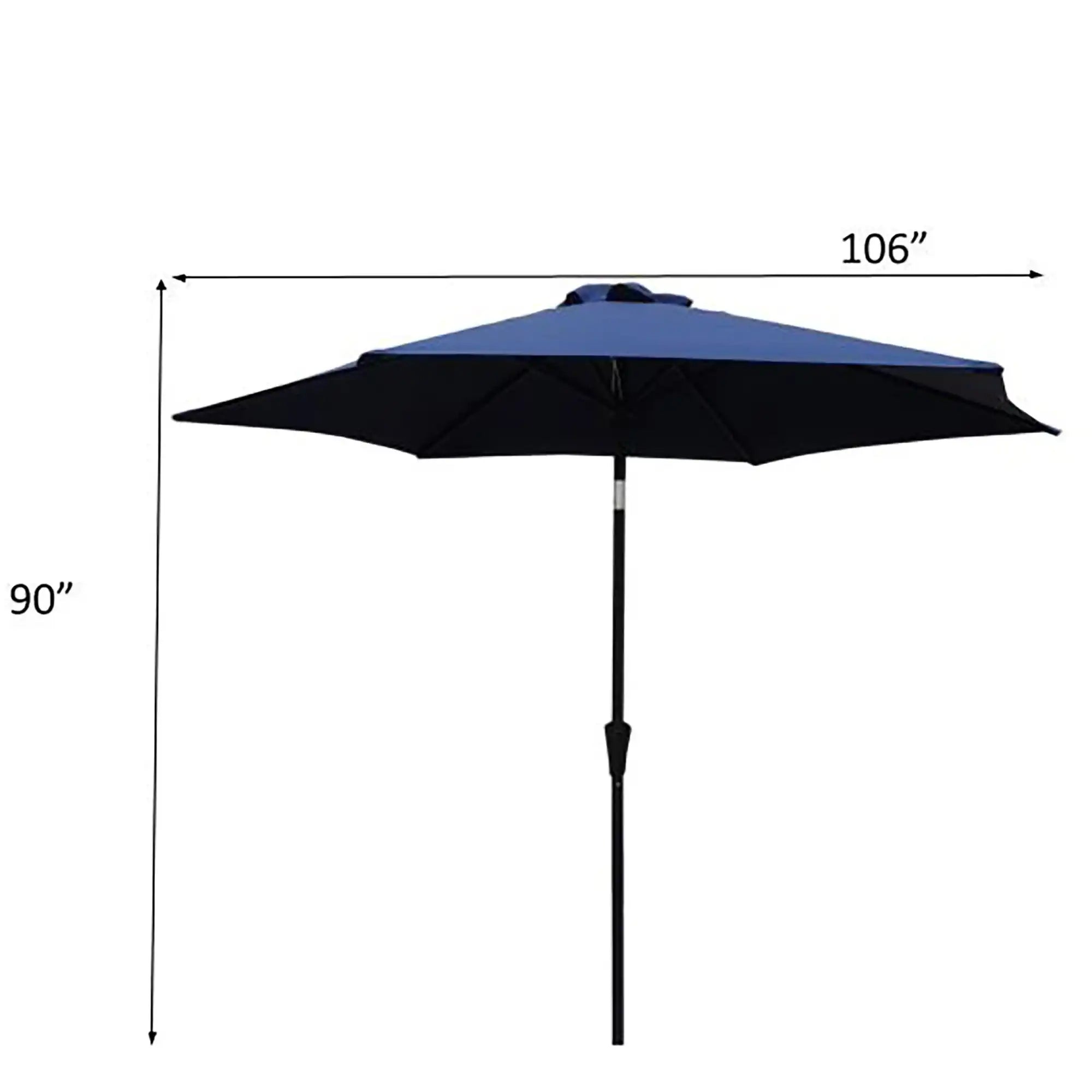 8.8' Outdoor Aluminum Patio Umbrella, Market Umbrella With 33 Pounds Round Resin Umbrella Base Lift - Best Buy Furniture