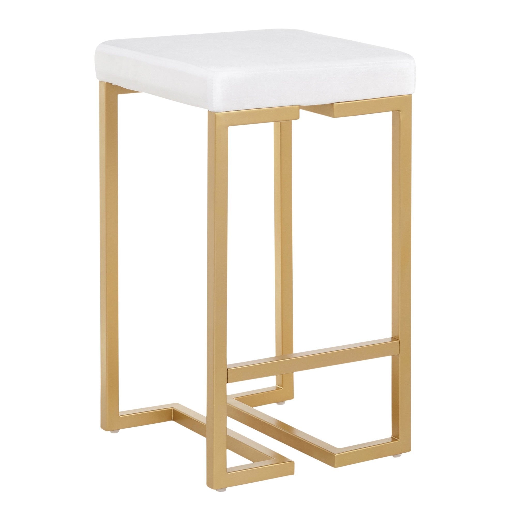 26' Contemporary-glam Counter Stool- Set of 2 - Best Buy Furniture