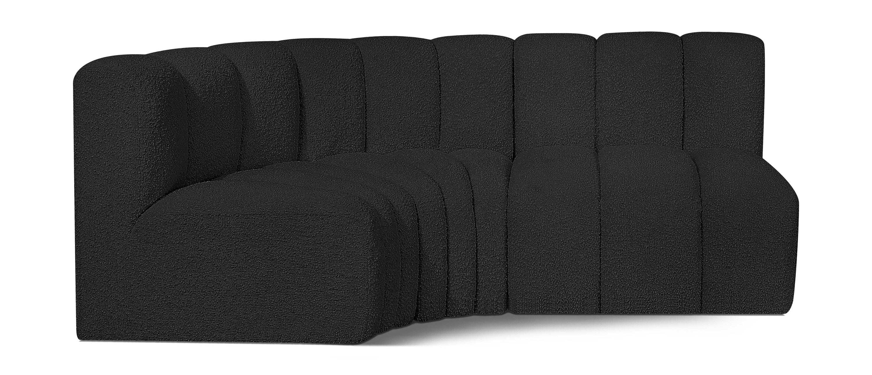 Arc - Boucle Fabric 3 Piece Sofa - Best Buy Furniture