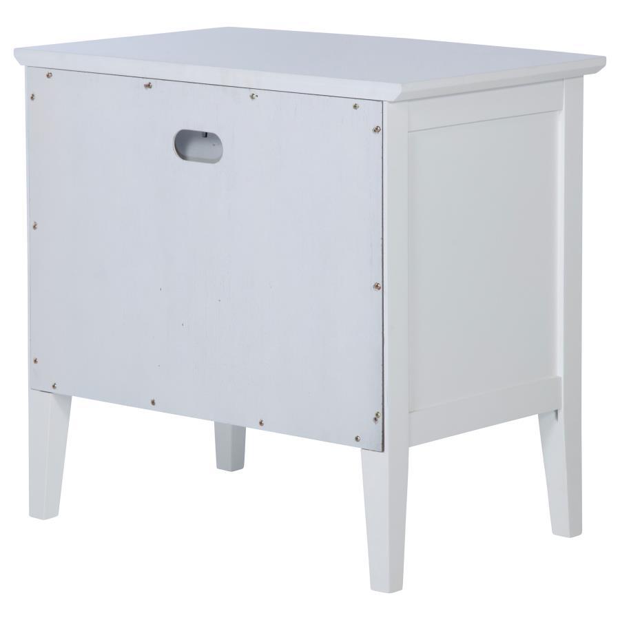Bexhill - 1-Drawer Nightstand Bedside Table - White - Best Buy Furniture