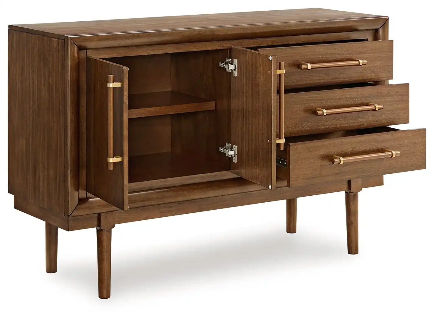 Lyncott - Dining Room Server - Brown - Best Buy Furniture