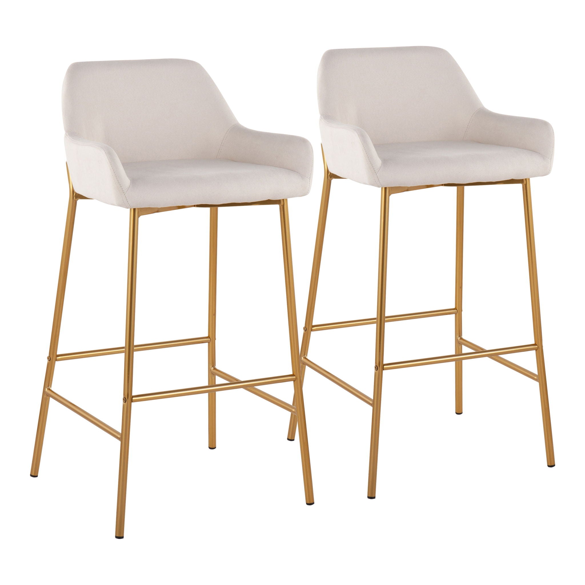 Daniella - Contemporary / Glam Fixed Height Bar Stool (Set of 2) - Best Buy Furniture