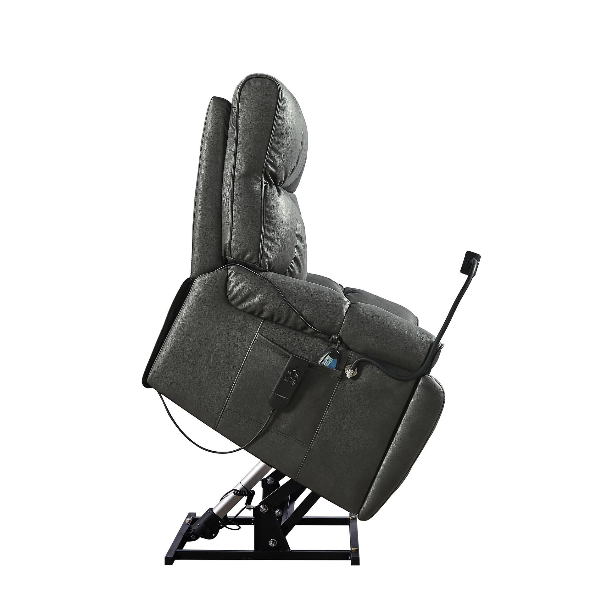Recliner Chair With Phone Holder, Electric Power Lift Recliner Chair With 2 Motors Massage And Heat For Elderly, 3 Positions, 2 Side Pockets, Cup Holders - Best Buy Furniture