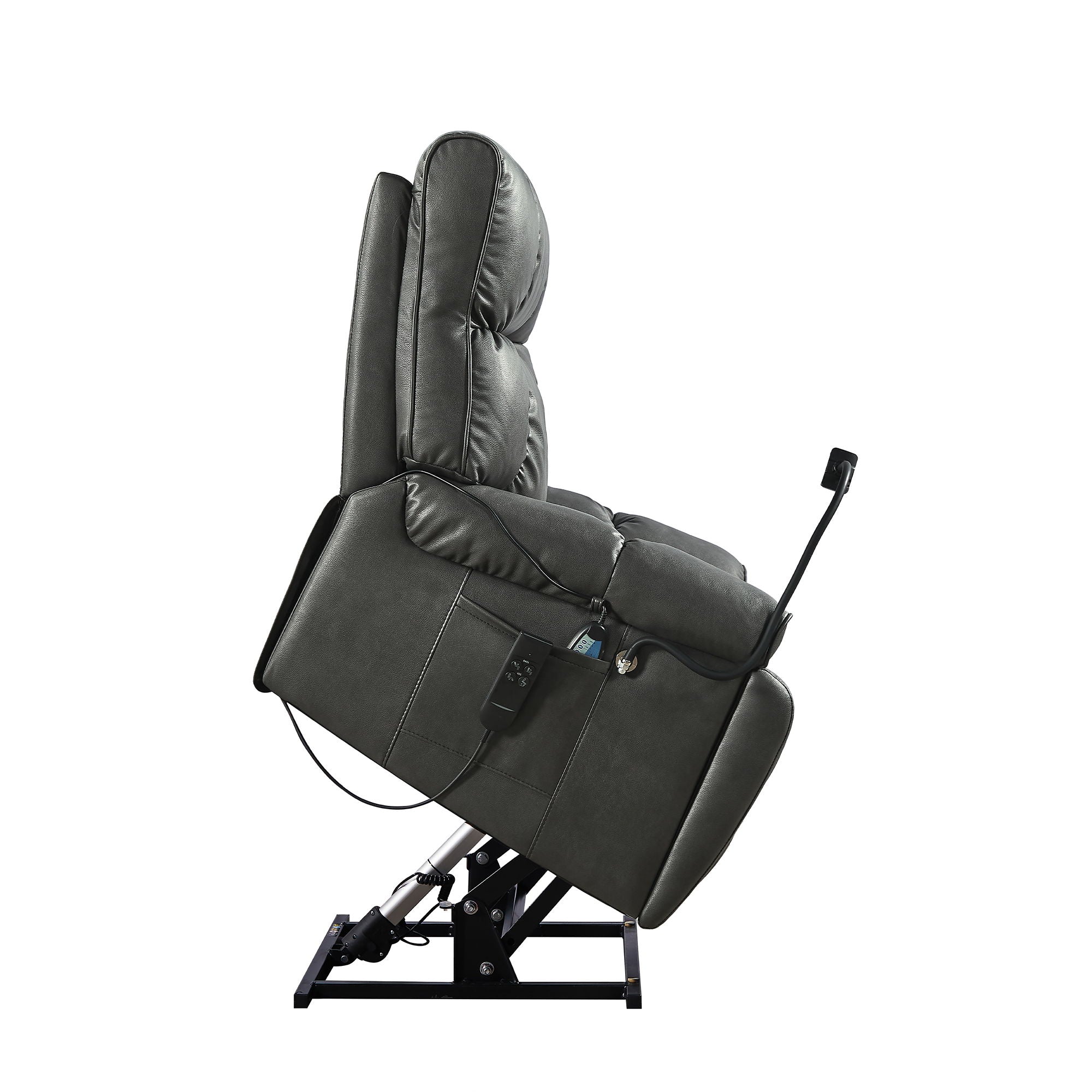 Recliner Chair With Phone Holder, Electric Power Lift Recliner Chair With 2 Motors Massage And Heat For Elderly, 3 Positions, 2 Side Pockets, Cup Holders - Best Buy Furniture