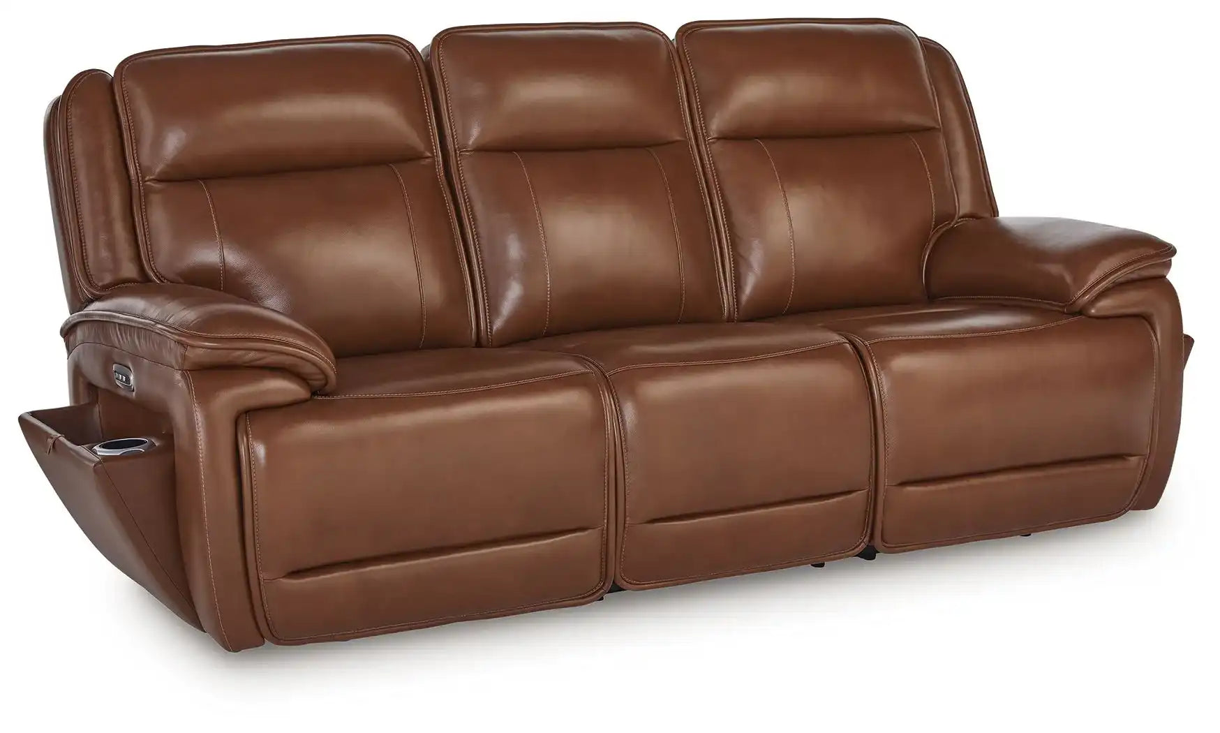 Healy Pier - Power Reclining Sofa / Adj Headrest - Chocolate - Best Buy Furniture