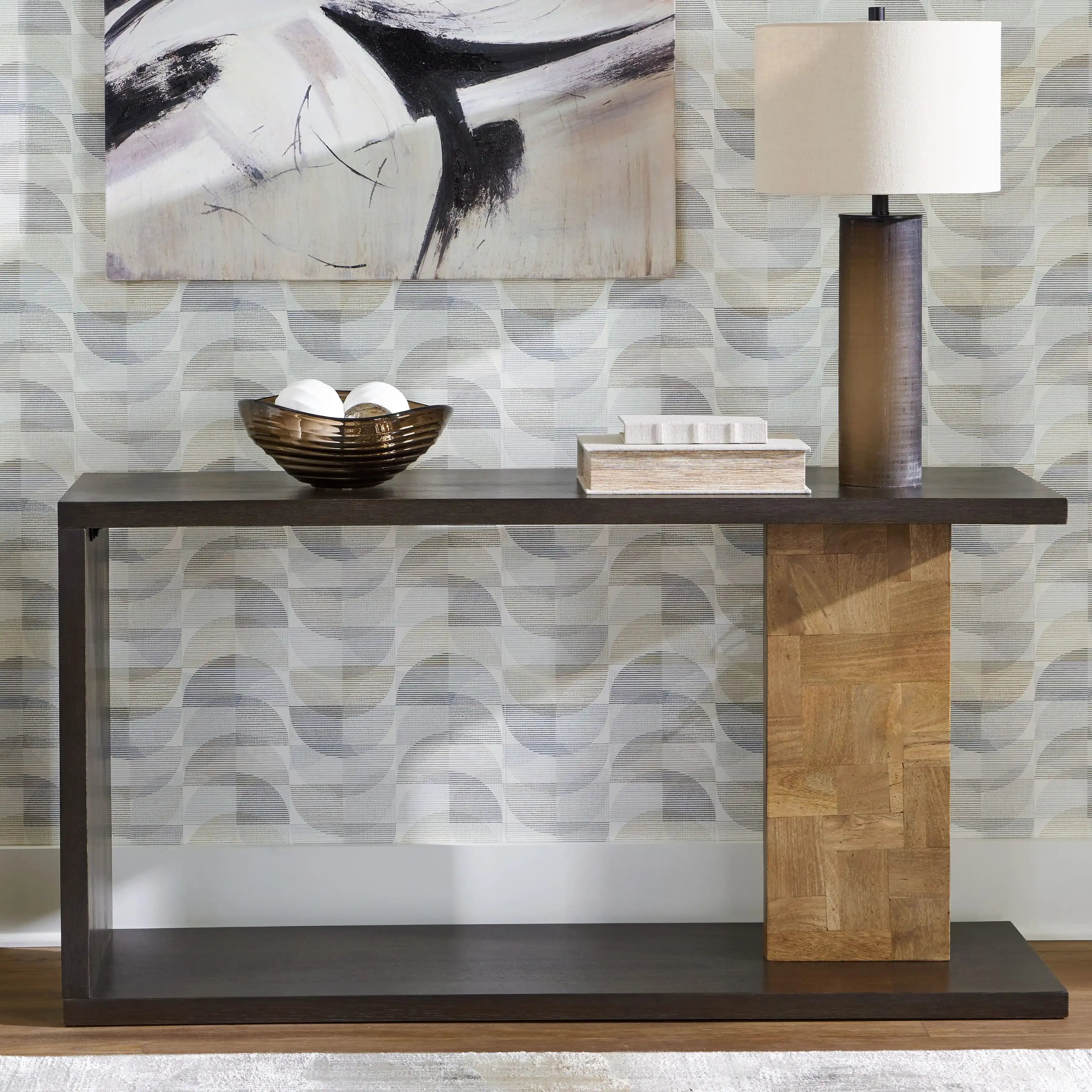 Camlett - Console Sofa Table - Brown - Best Buy Furniture