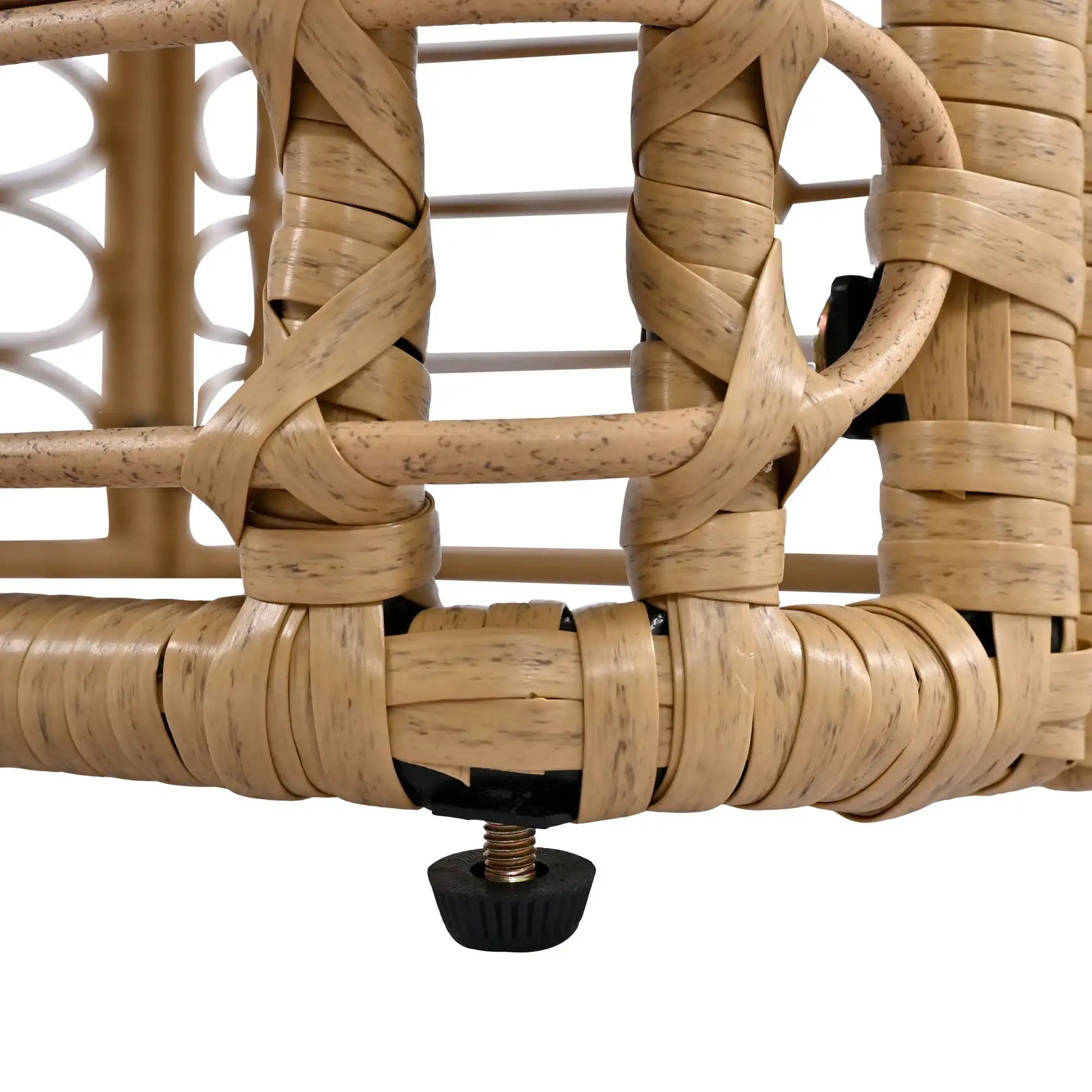 7 Piece Rattan Sectional Sofa Set, Outdoor Patio Furniture, Beige - Best Buy Furniture
