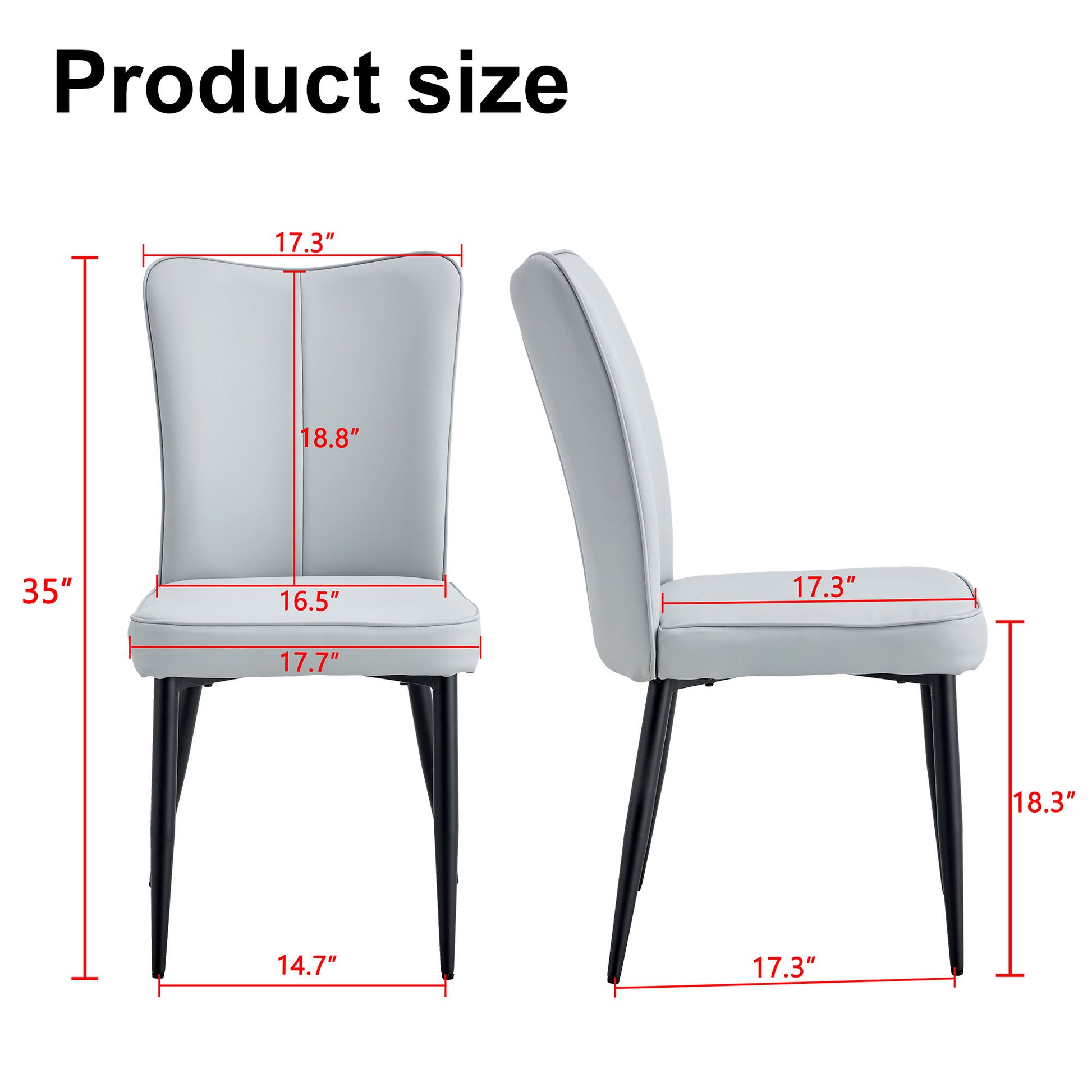 Modern Minimalist Dining Chairs (Set of 2) - Best Buy Furniture