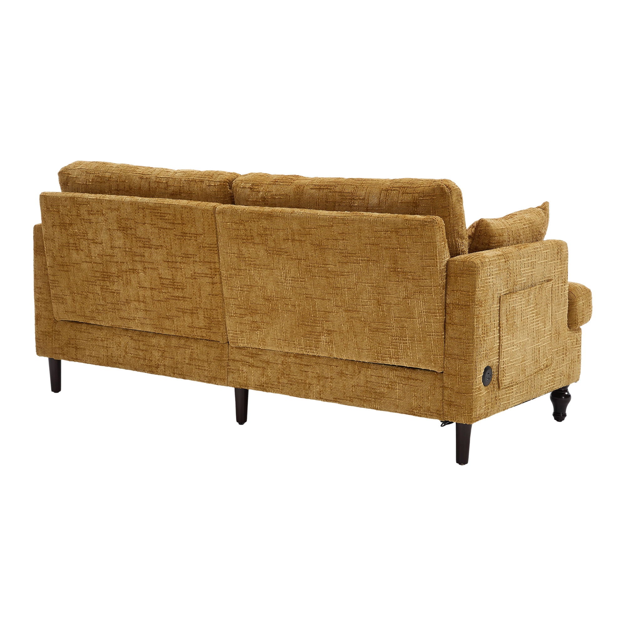 Chenille 2 Seater Sofa With LED Light, USB Charging Port, And Storage Bag - Best Buy Furniture