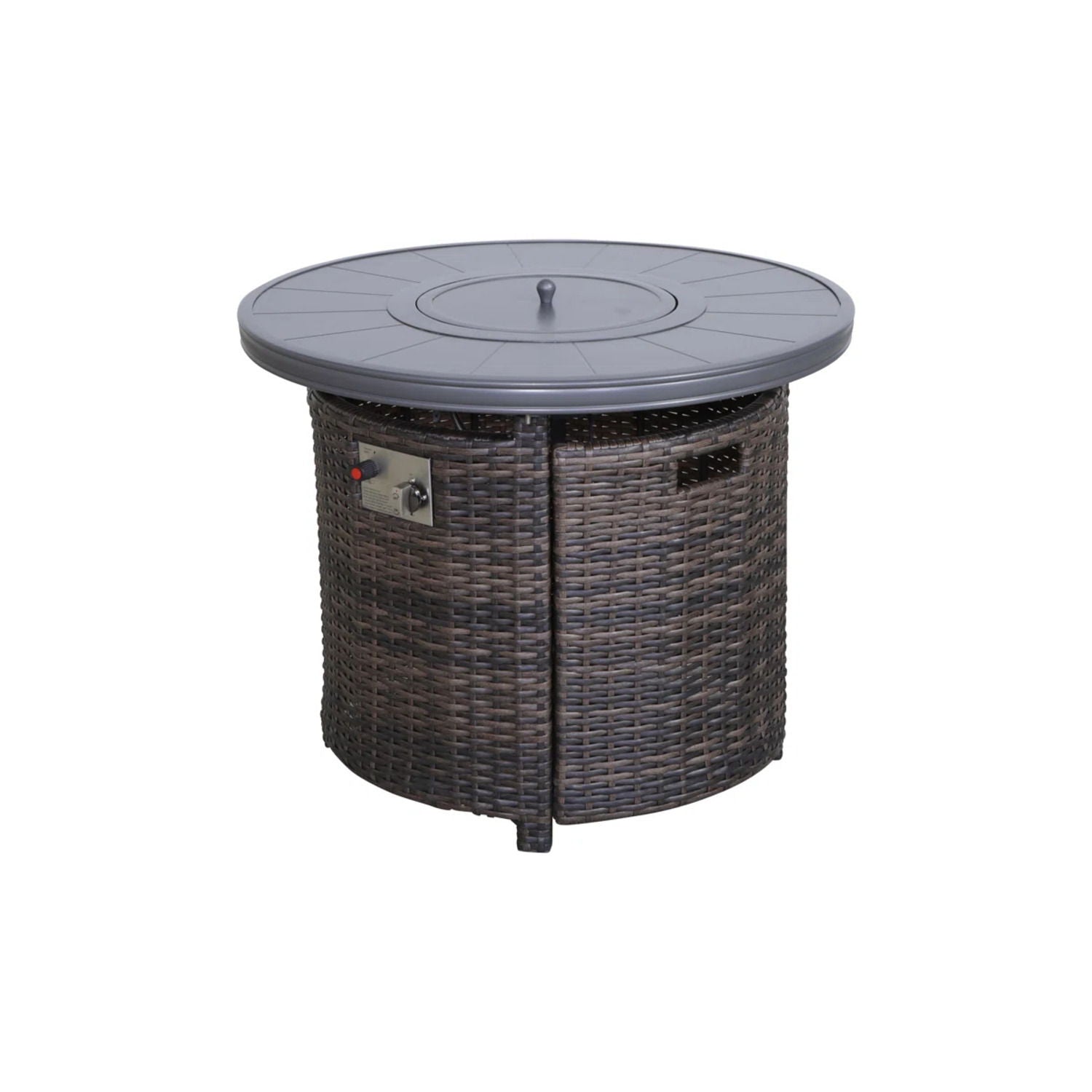 Outdoor Fire Pit Table With Lid - Espresso - Best Buy Furniture