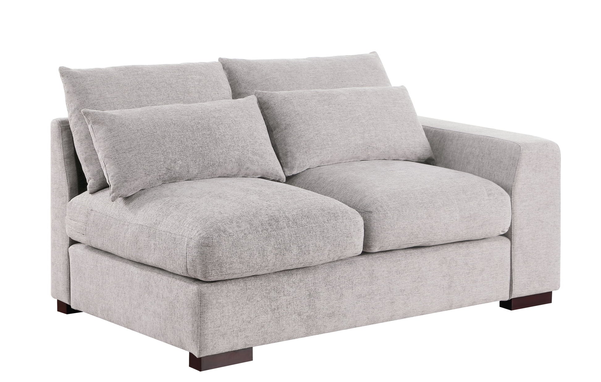 Tatman - Linen Blend Sectional With 2 Ottomans - Best Buy Furniture